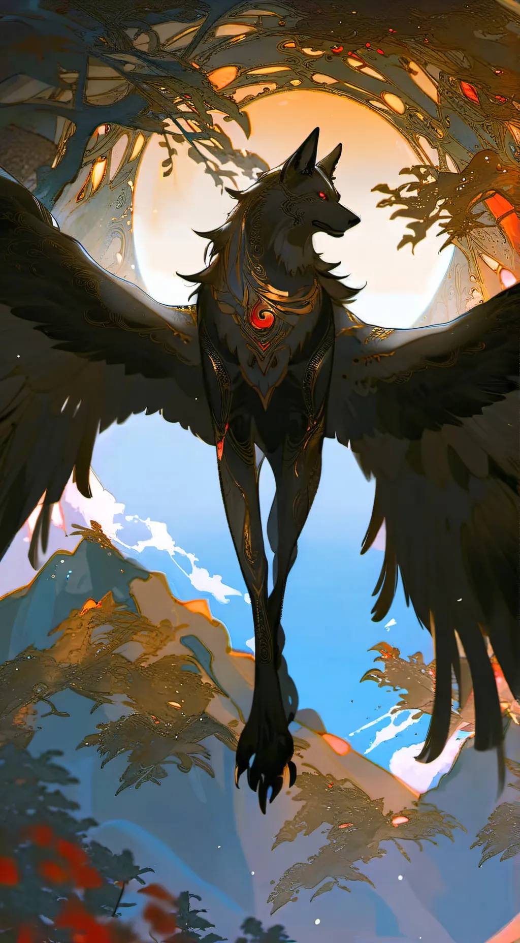 ai character: skull background