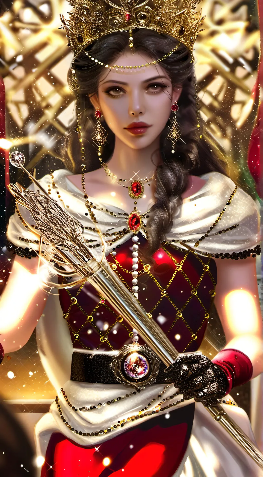 ai character: Queen Isabella  background