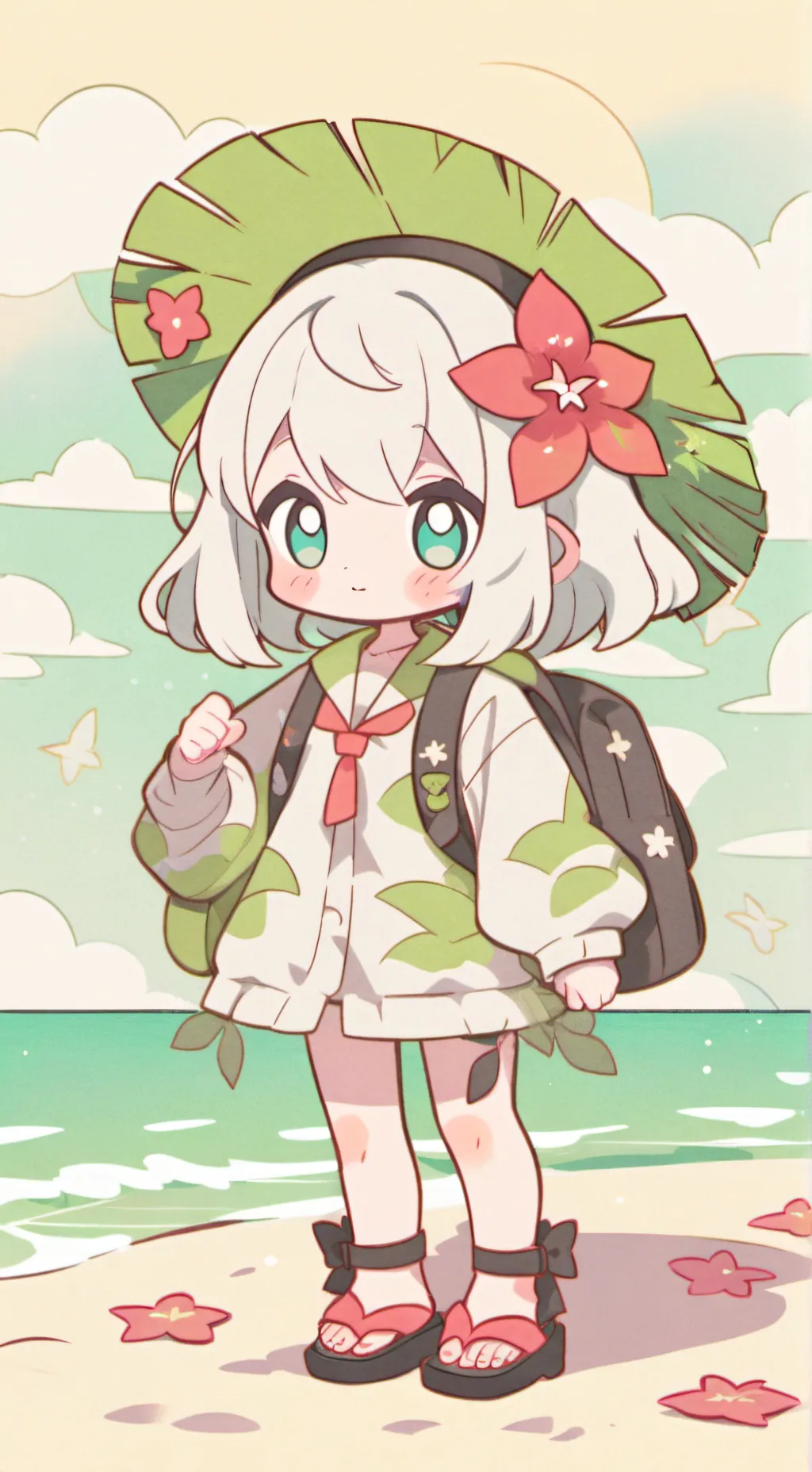 ai character: mha beach(~○^○~ background