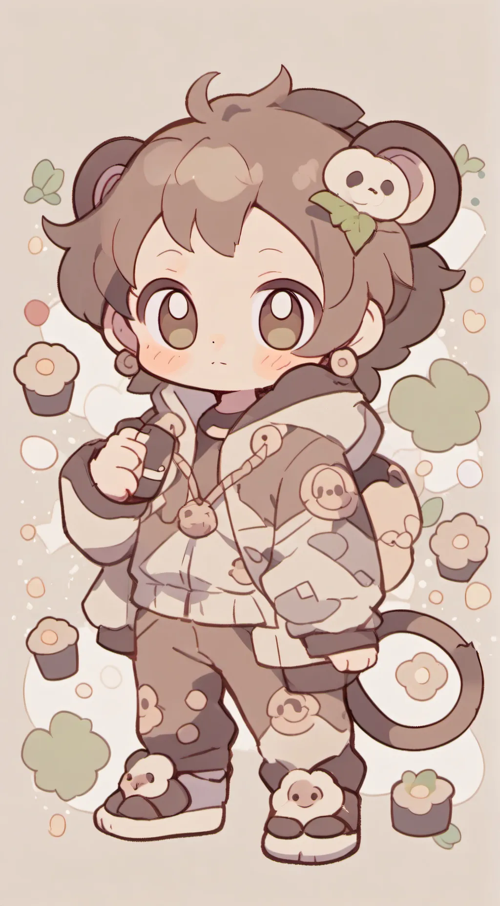 ai character: Monkey hybrids background