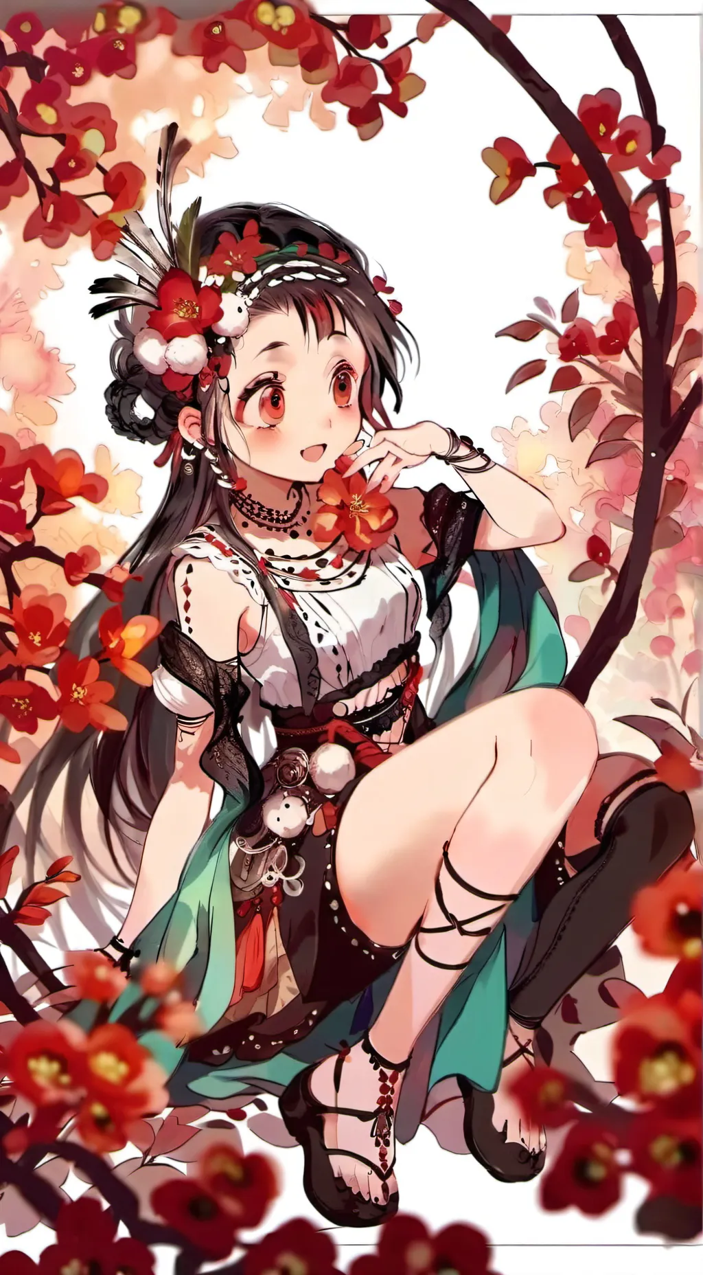 ai character: Hanako x Yashiro background