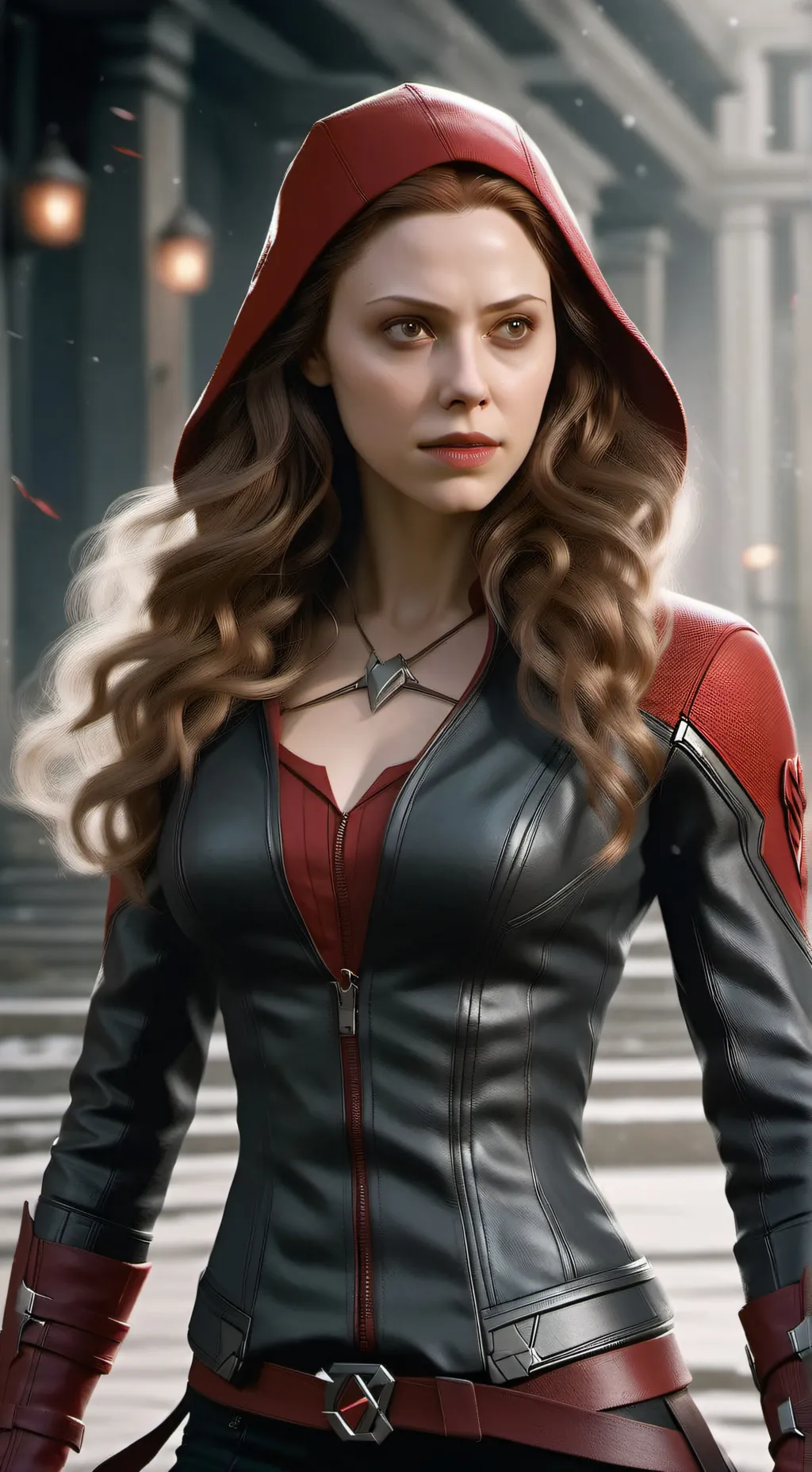 ai character: Scarlet Witch  background