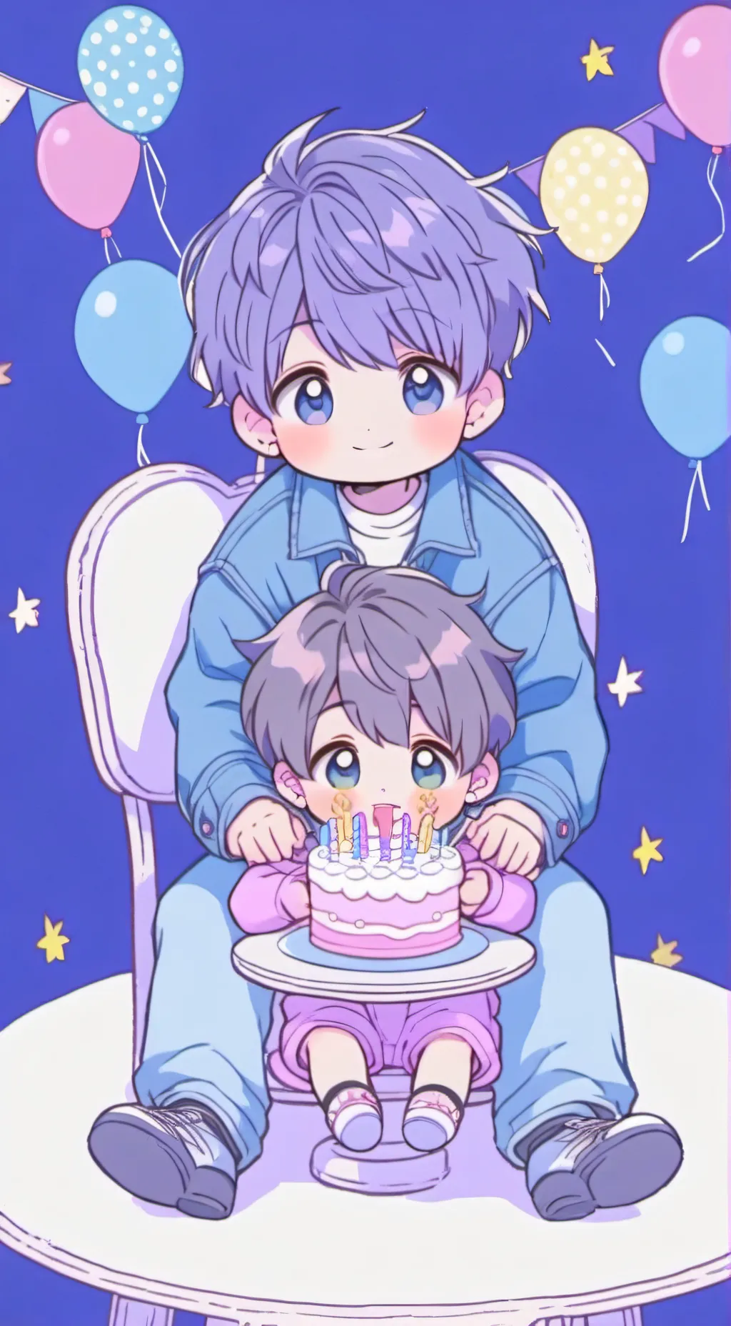 ai character: Baby boy background