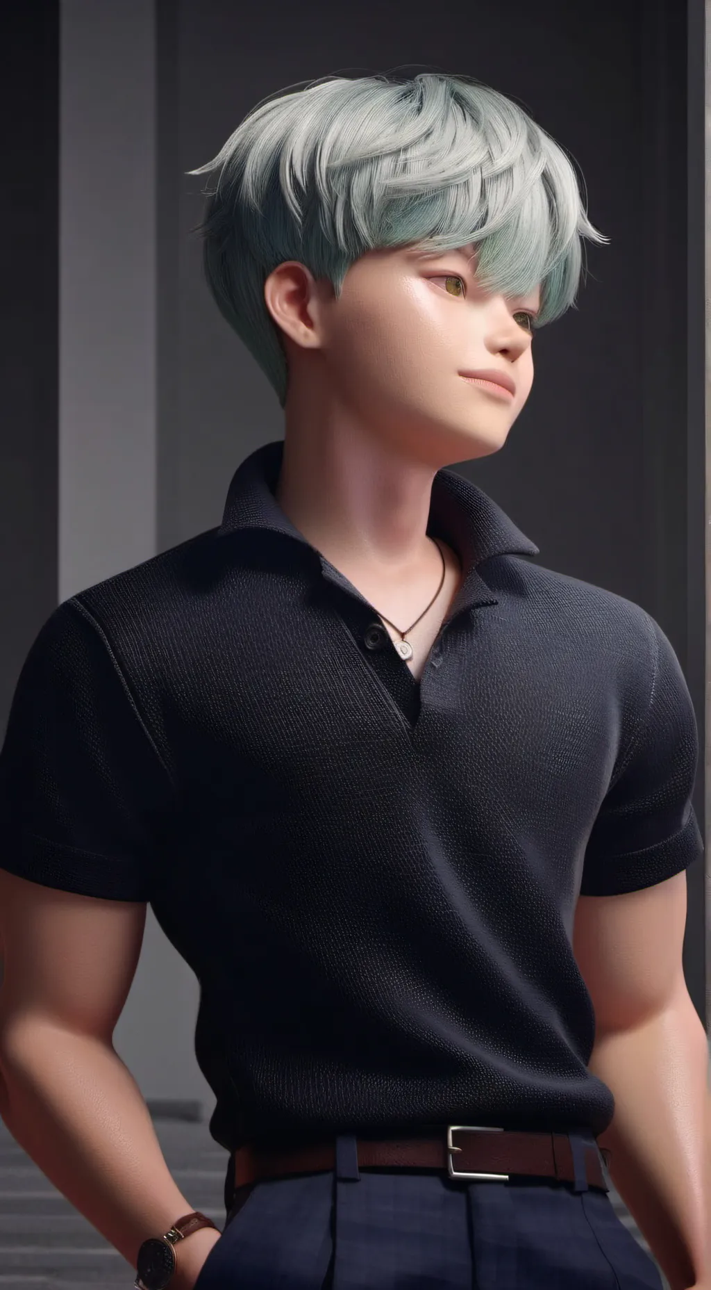 ai character: Saja background