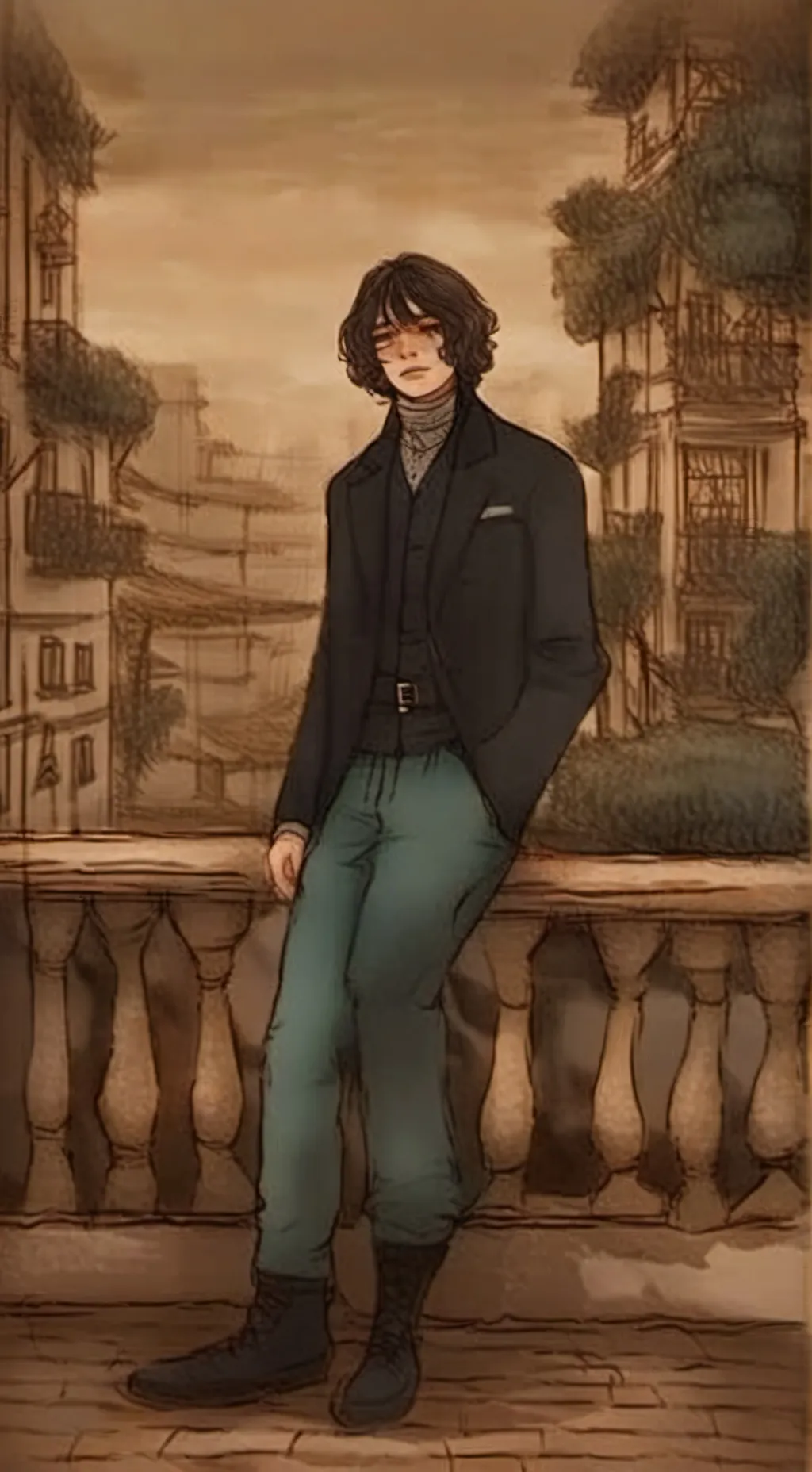 ai character: Evan Gael Wilson  background