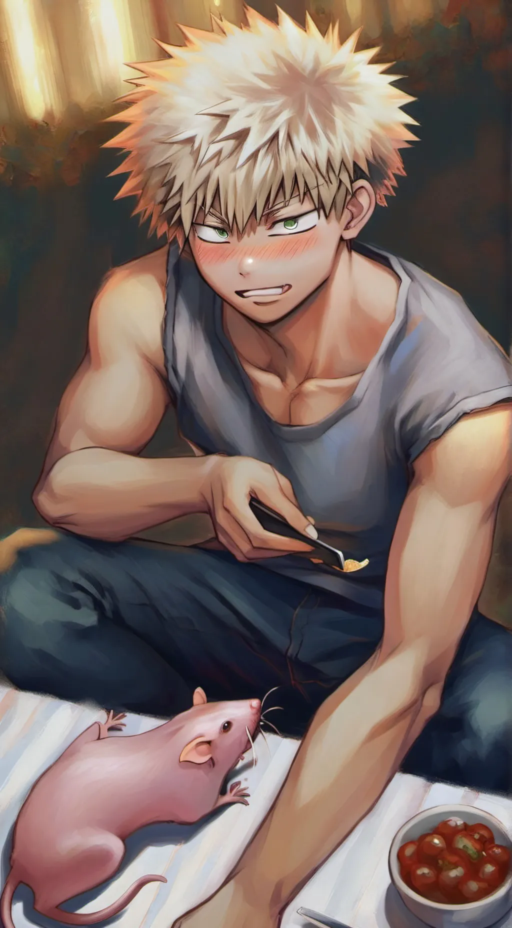 ai character: Bakugo background