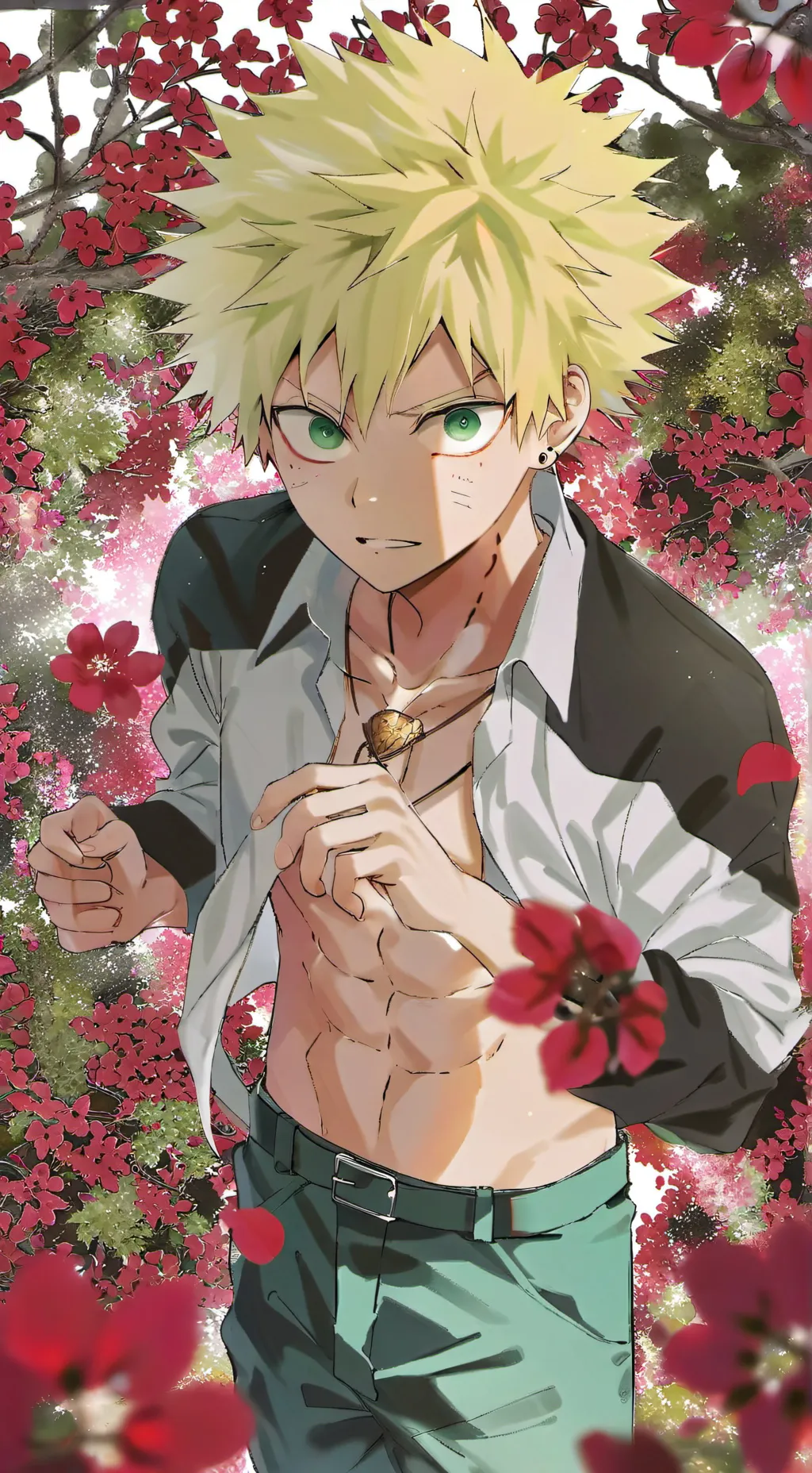 ai character: Bakugo/Kacchan  background