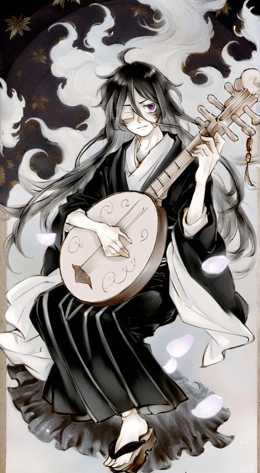 ai character: Nakime background