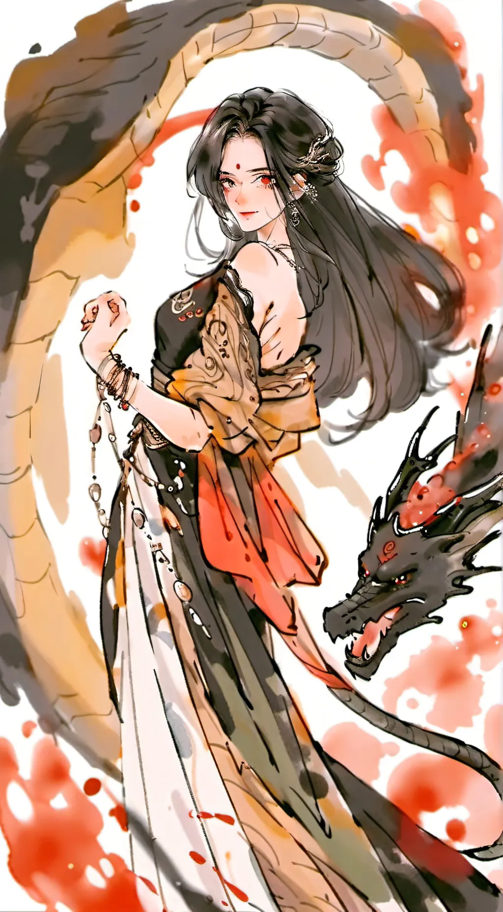 ai character: Mrs.Bloodmoon  background