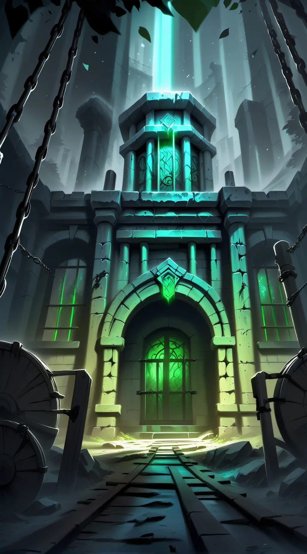 ai character: MD X Underground background