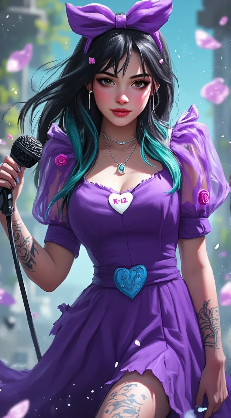 ai character: zoey  background