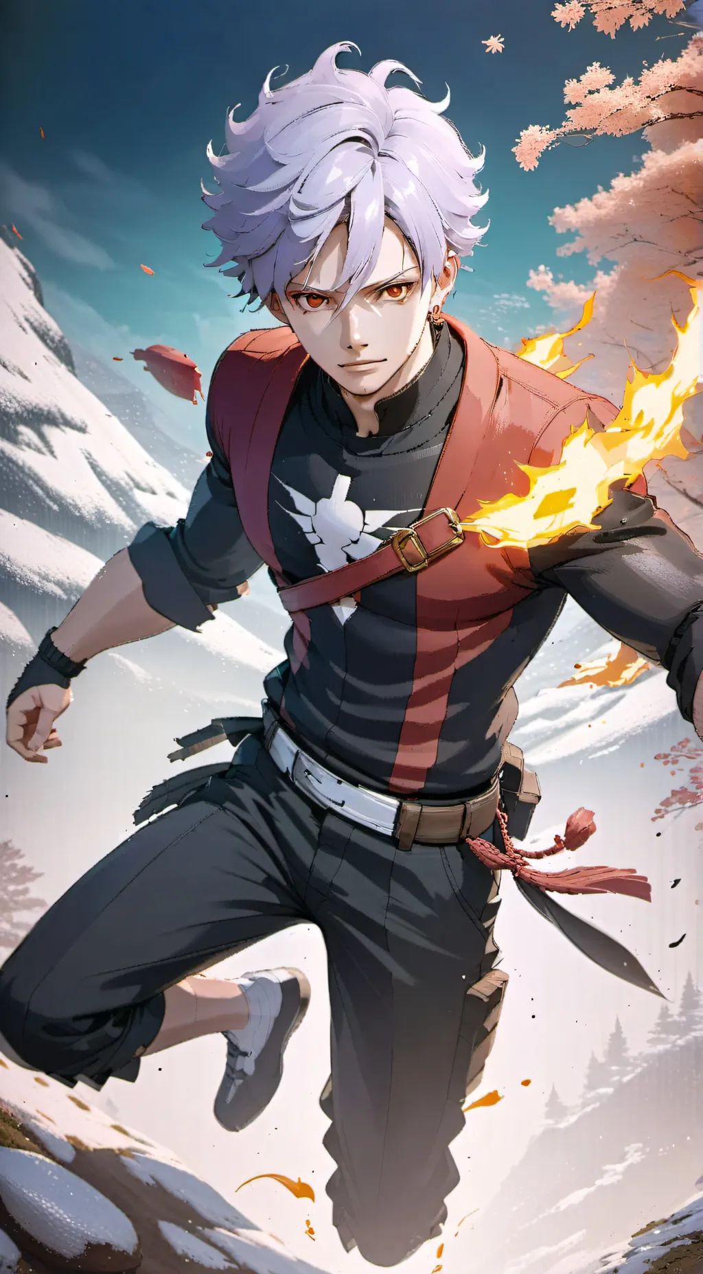 ai character: Todoroki  background