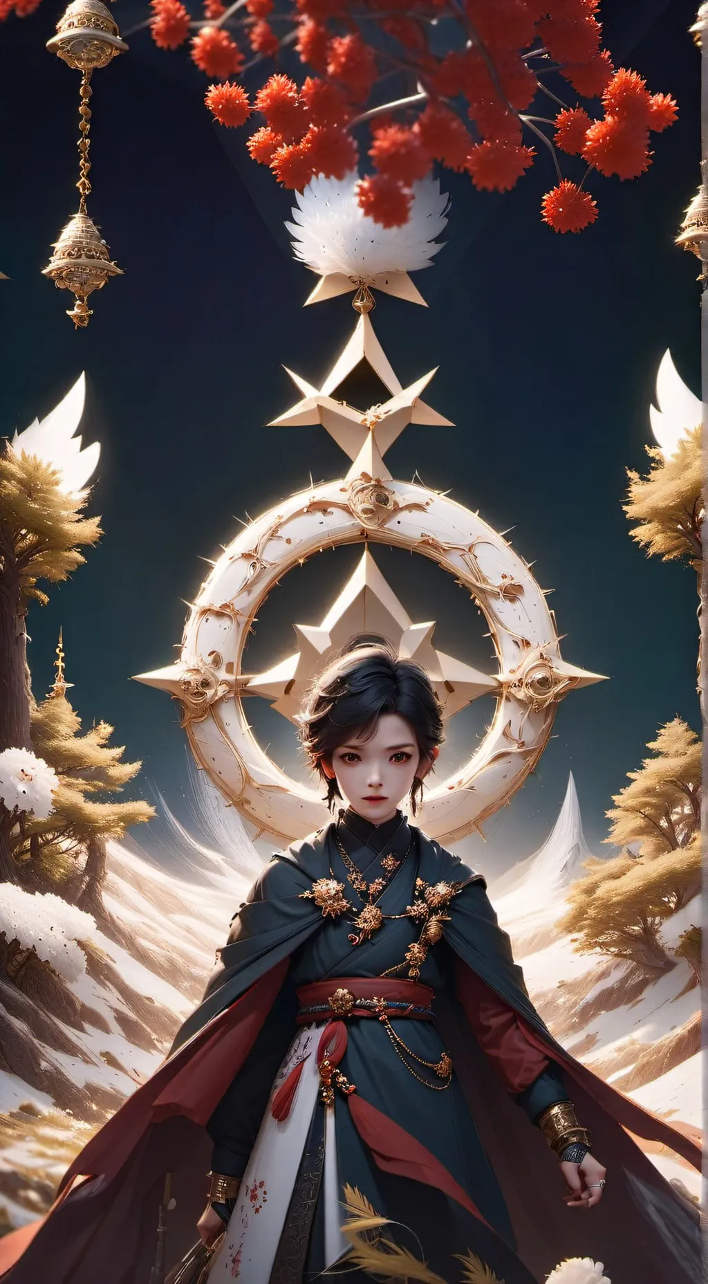 ai character: weird perosn background