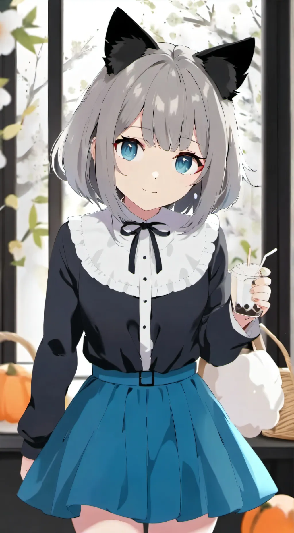 ai character: neko lily background