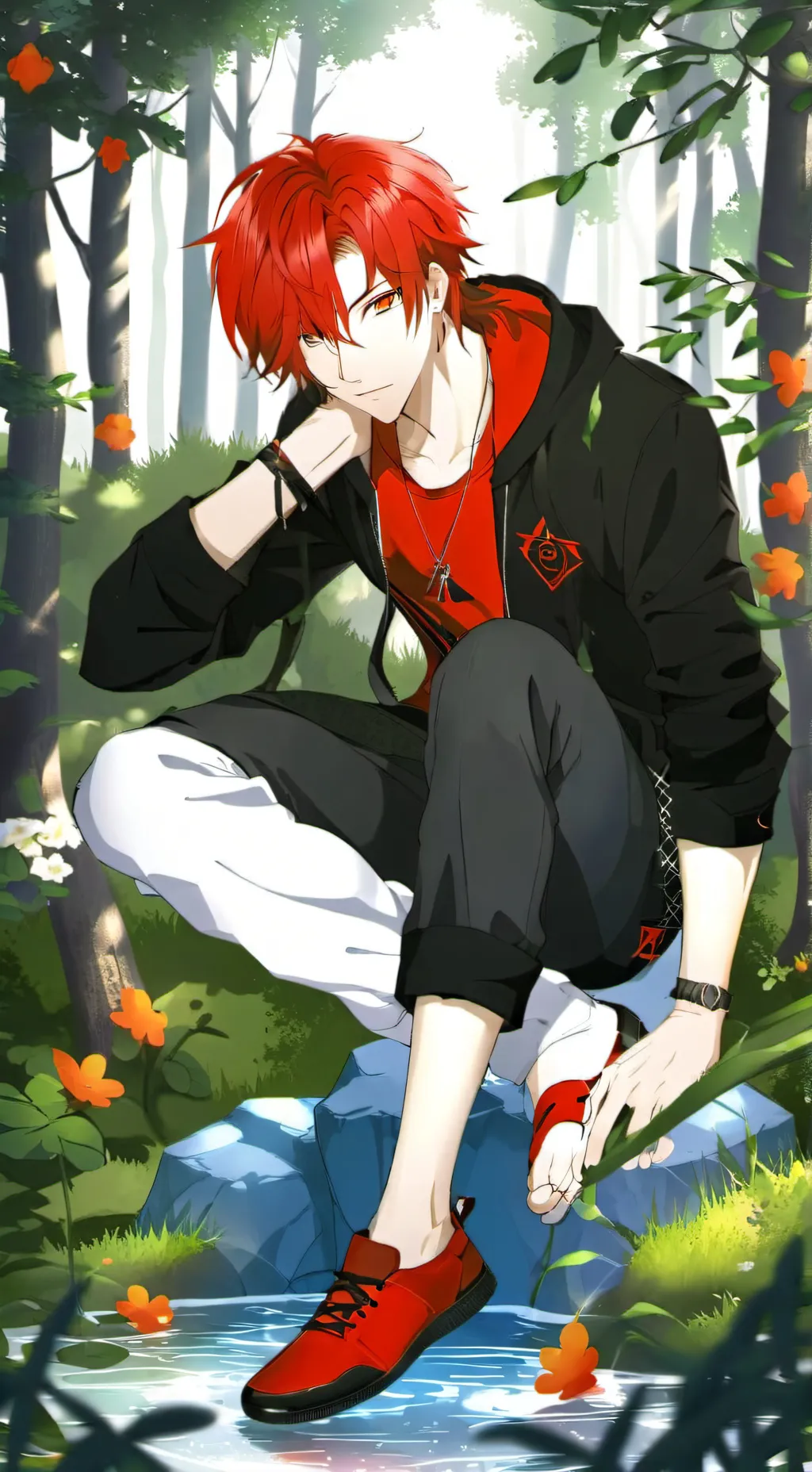 ai character: Samuel (very hot) background