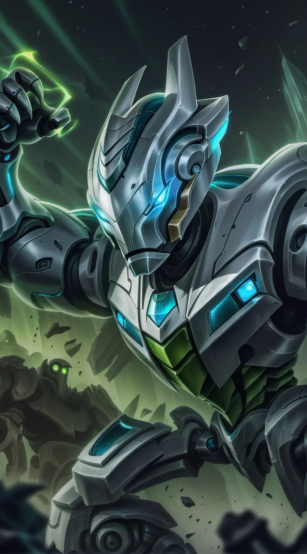 ai character: Jet Jaguar Singular Point background