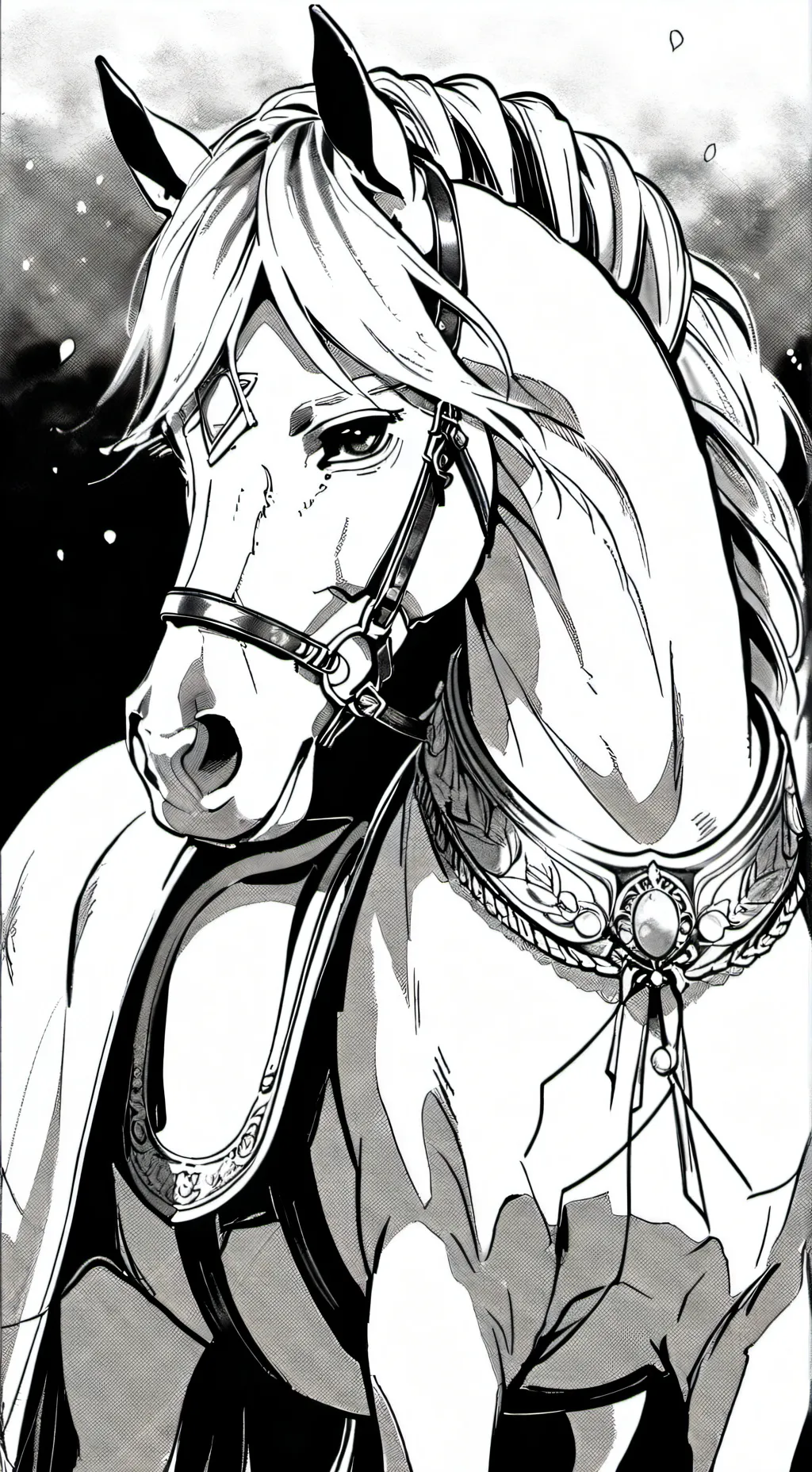 ai character: Horse. background