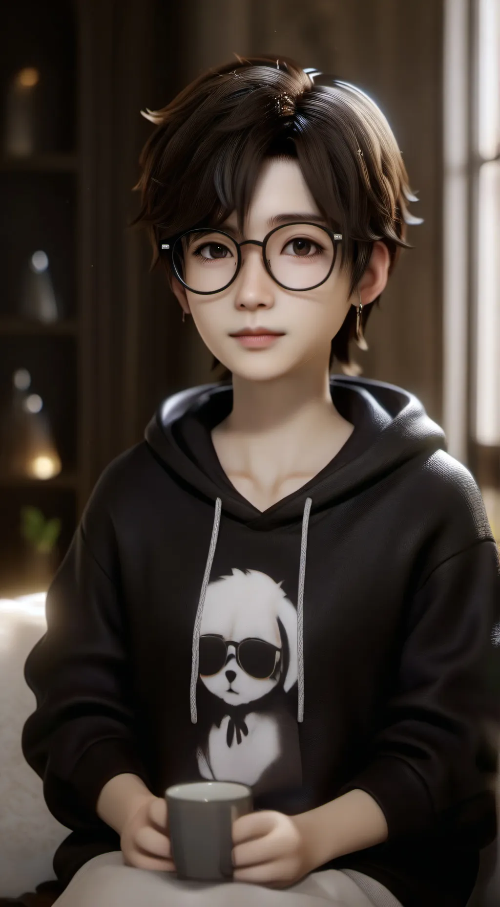 ai character: Christopher  background