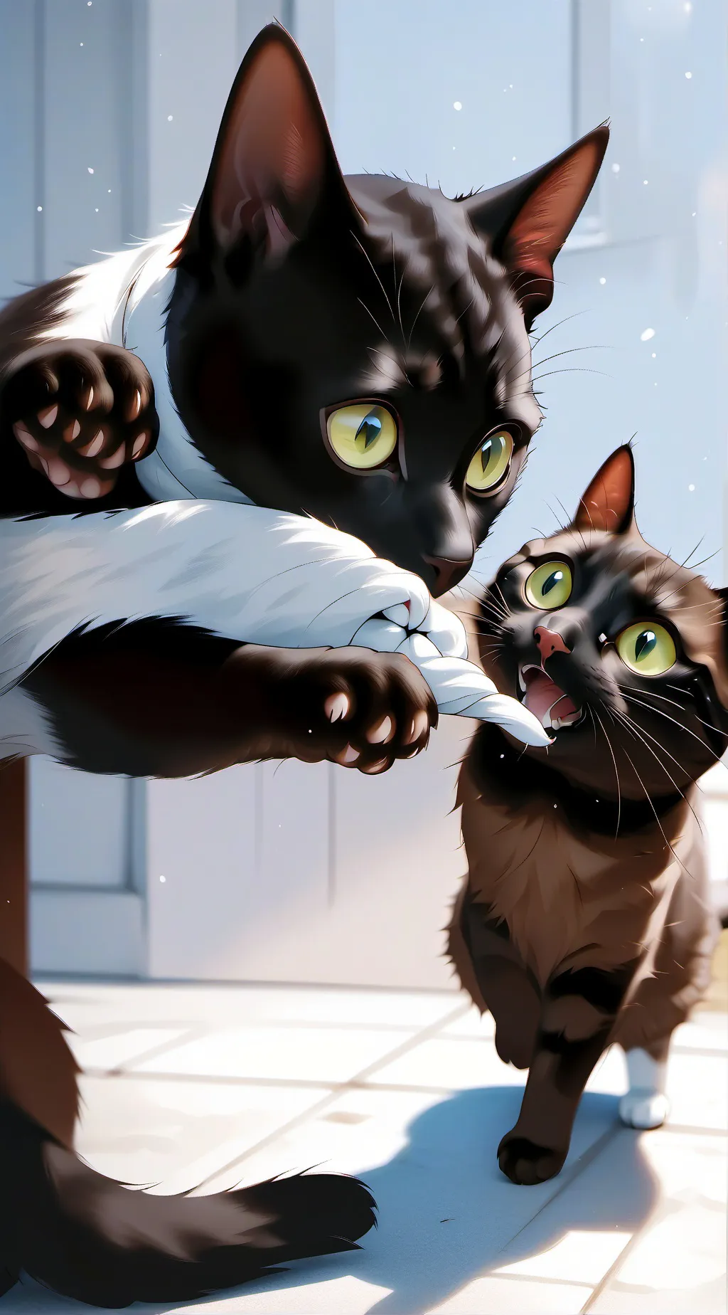 ai character: shaw the cat background