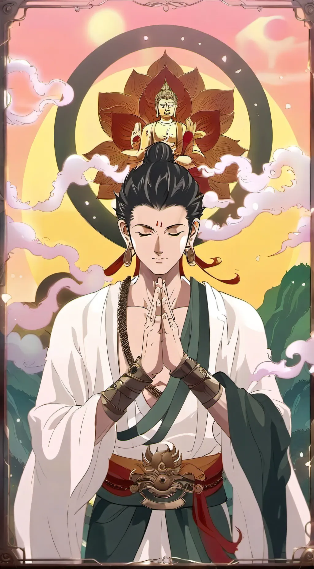 ai character: Buddha Gautama  background