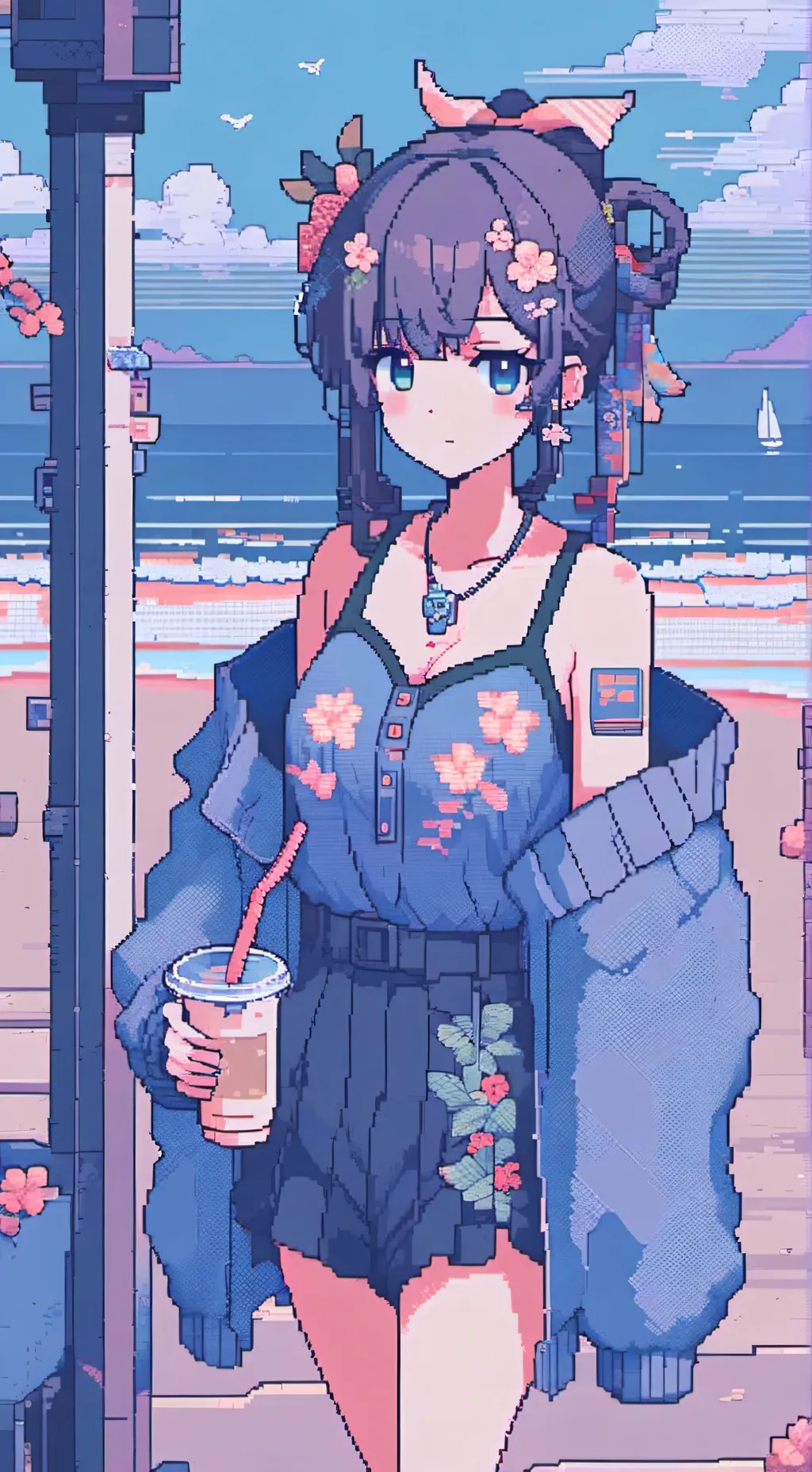 ai character: girls girl background