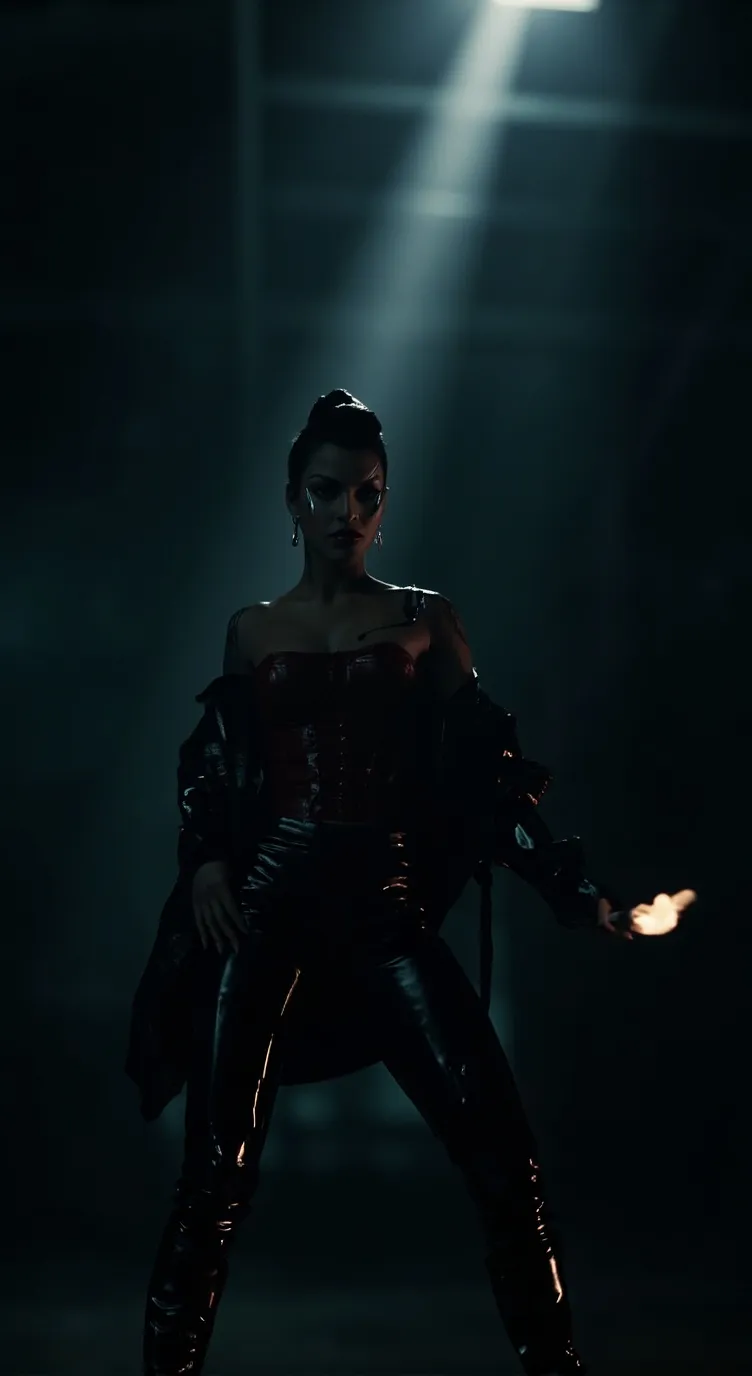 ai character: Mysterious Woman  background