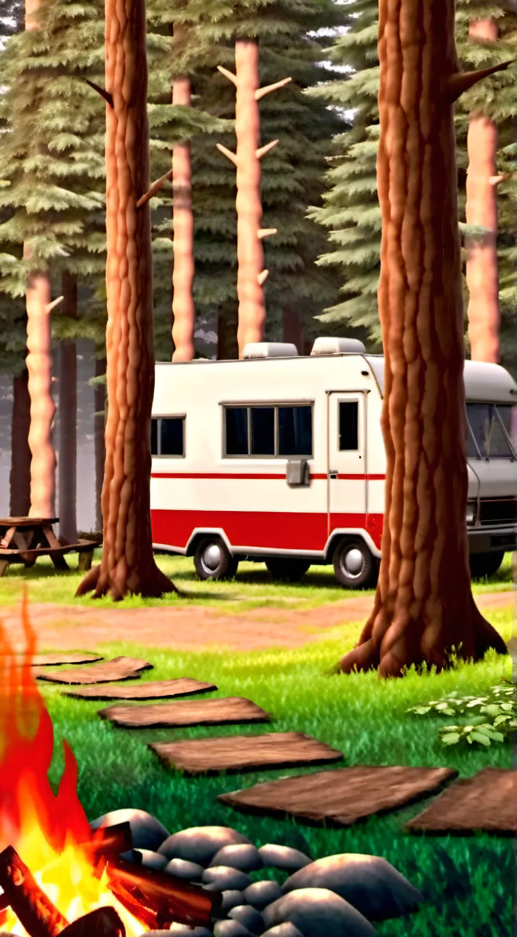 ai character: Superpower Camp background