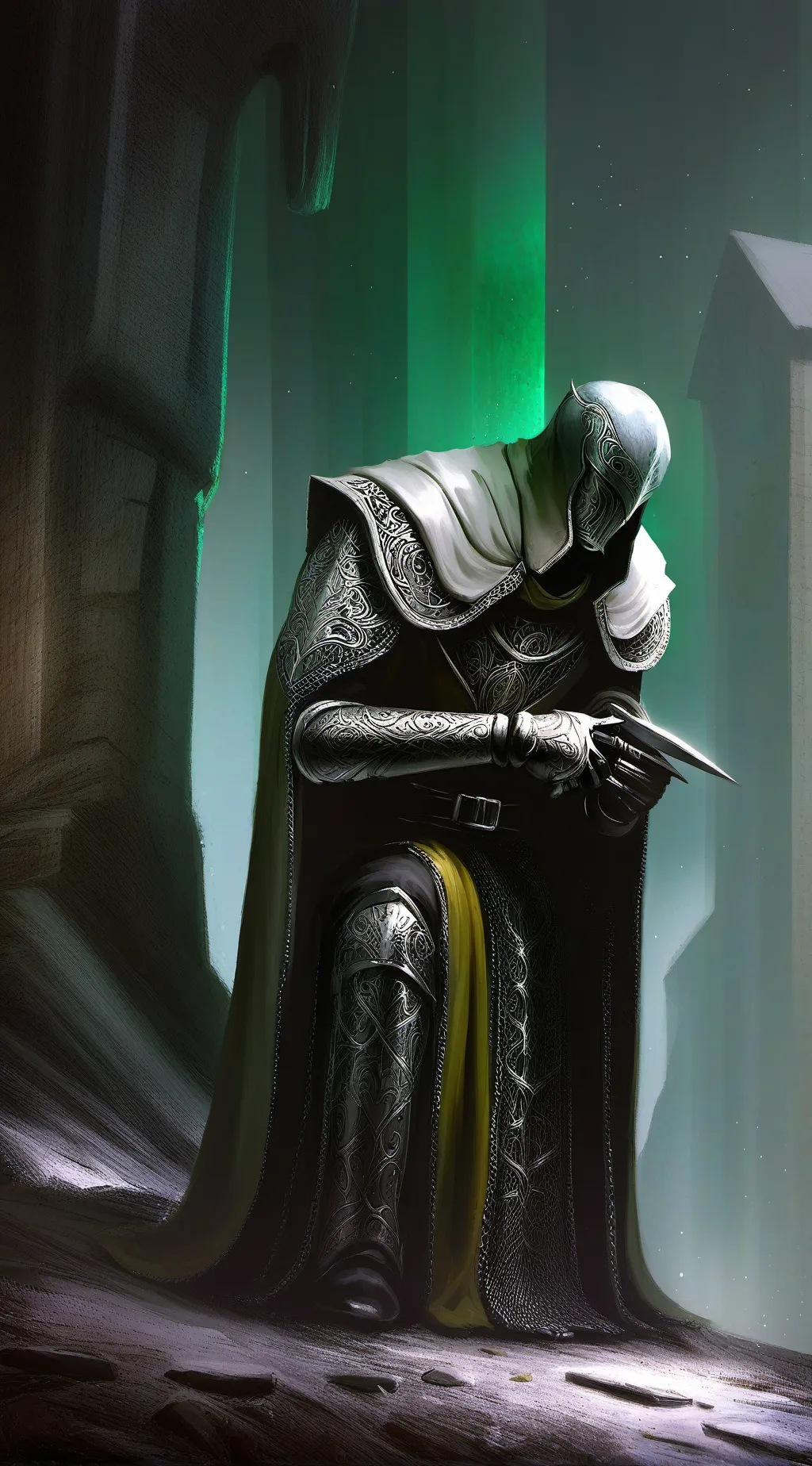 ai character: scientist tv man background