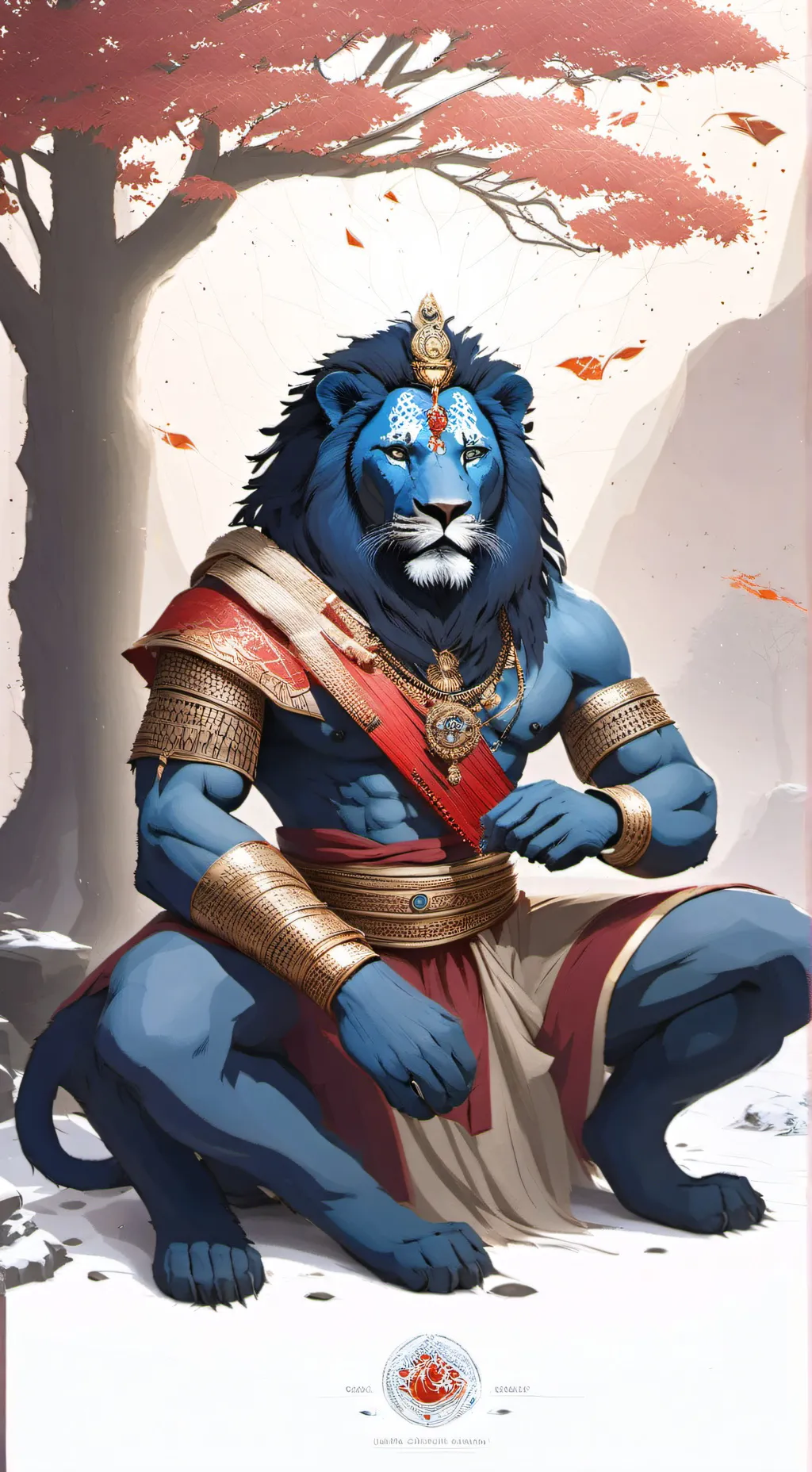 ai character: Leo, the Lion King background