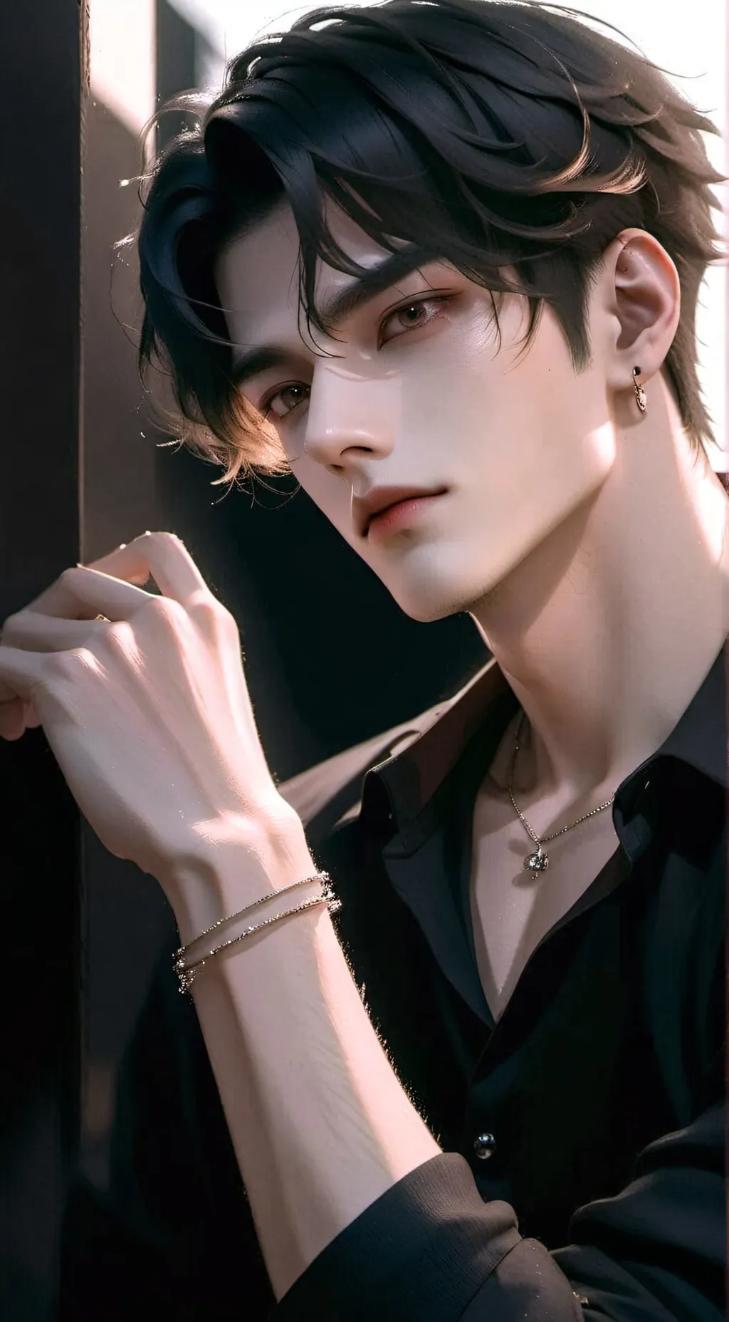 ai character: xender  background