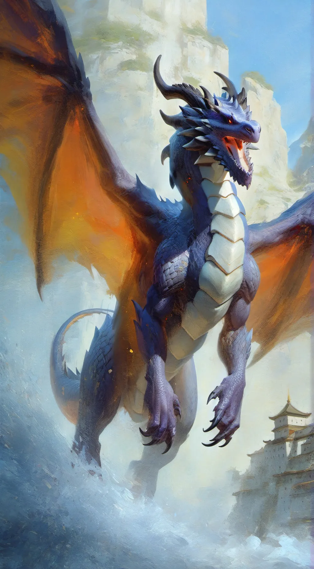 ai character: dragon background