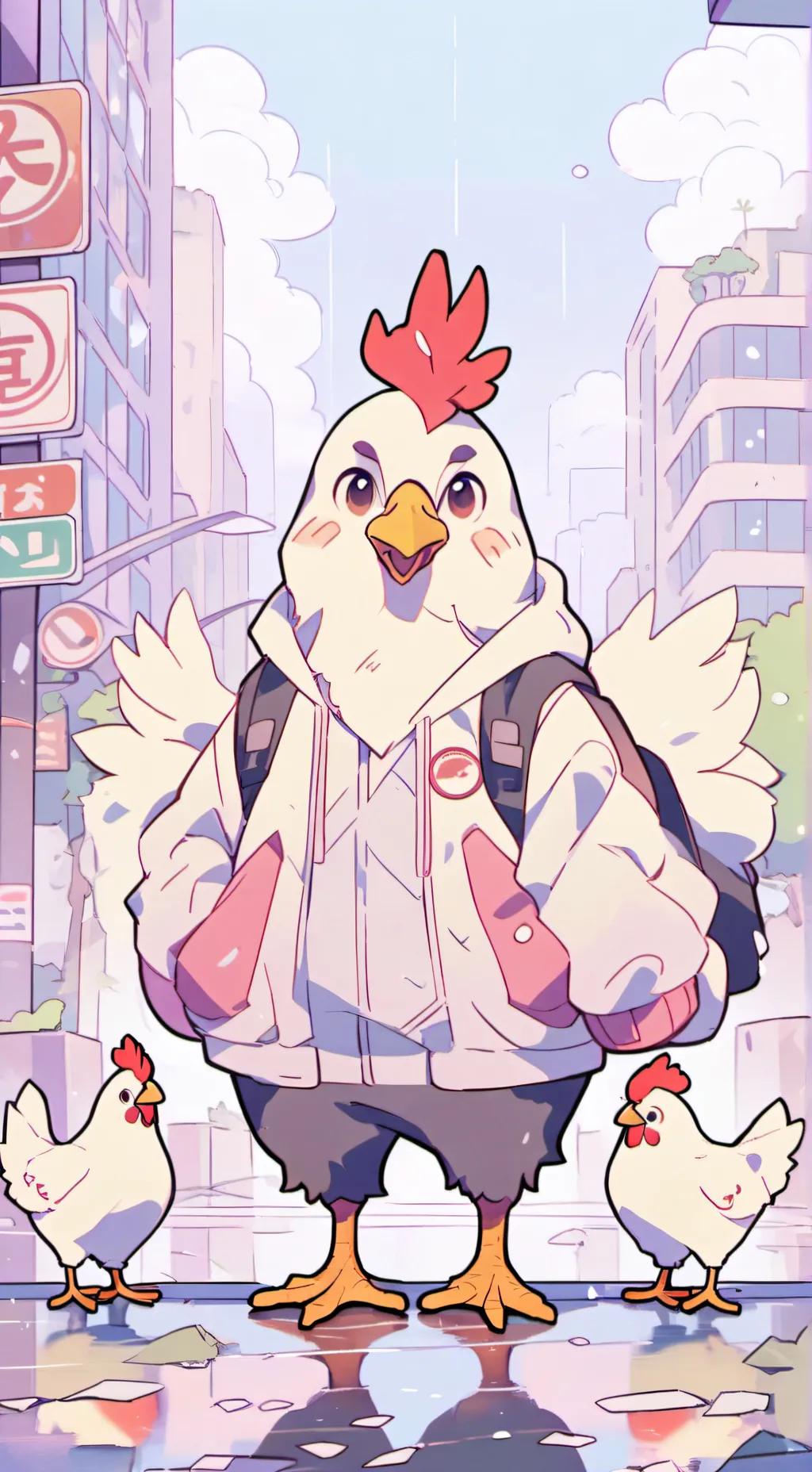 ai character: dw new toon! background