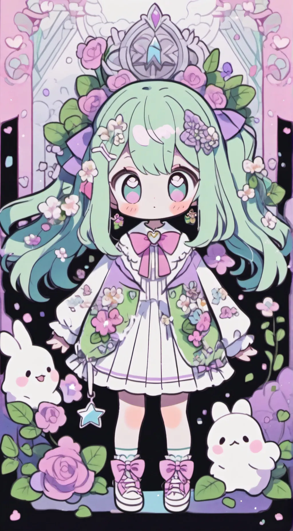 ai character: idol Midori background