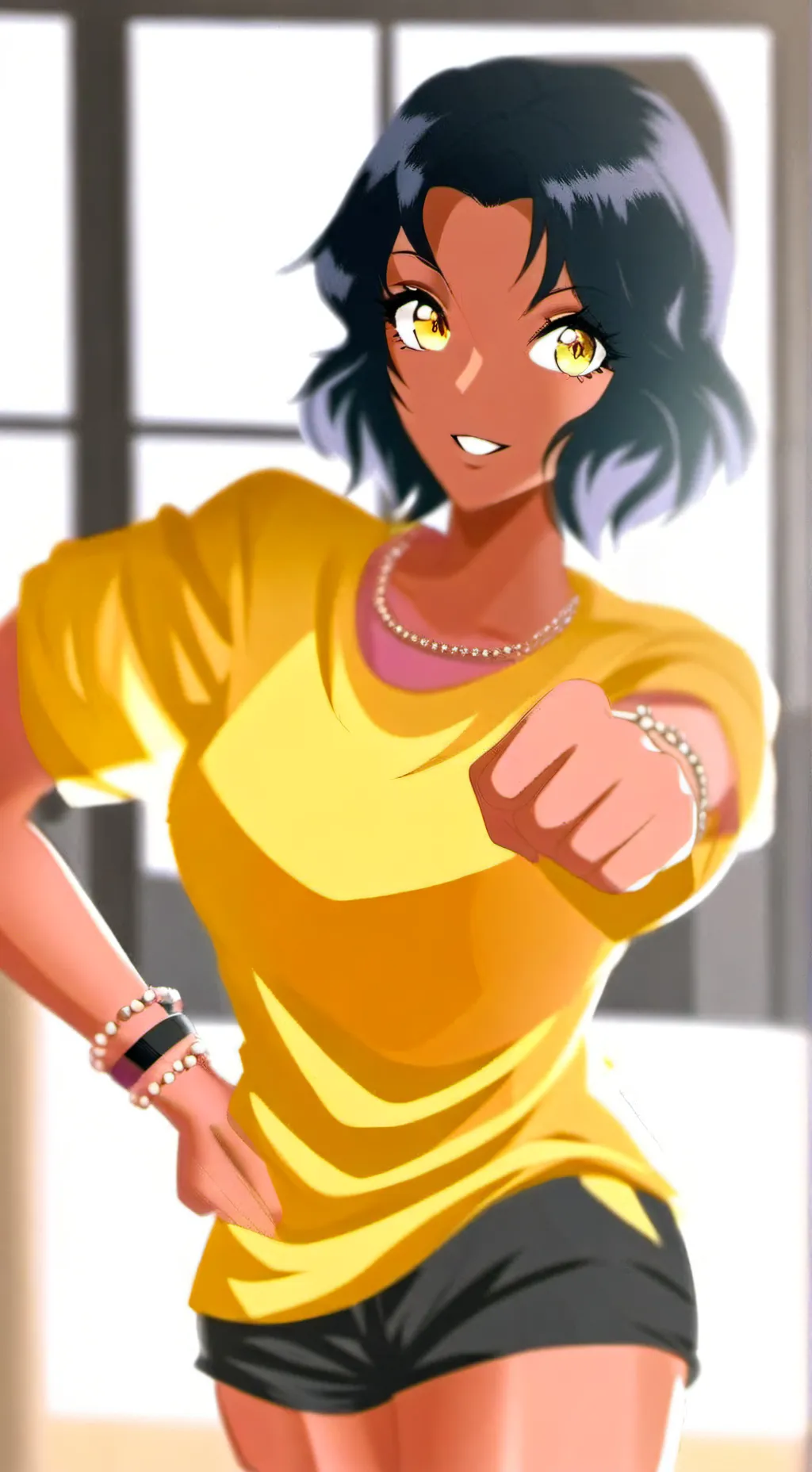 ai character: Madeleine Meddye background