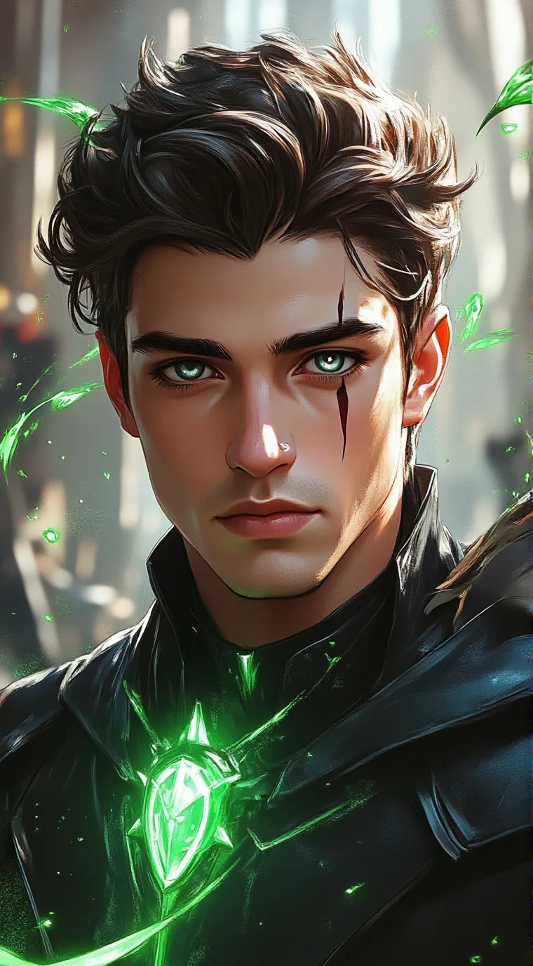 ai character: elemental eyes  background