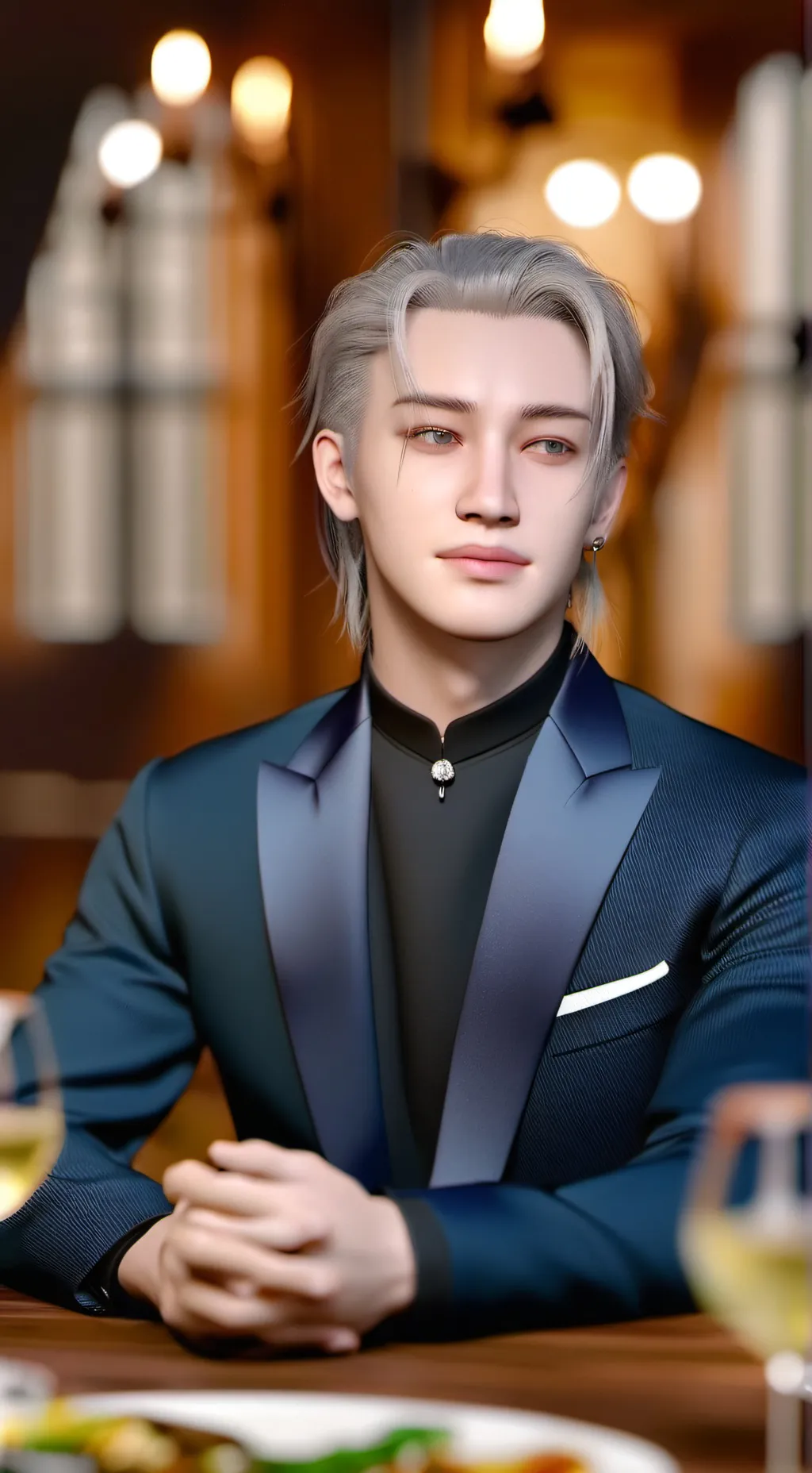 ai character: Bang Chan  background
