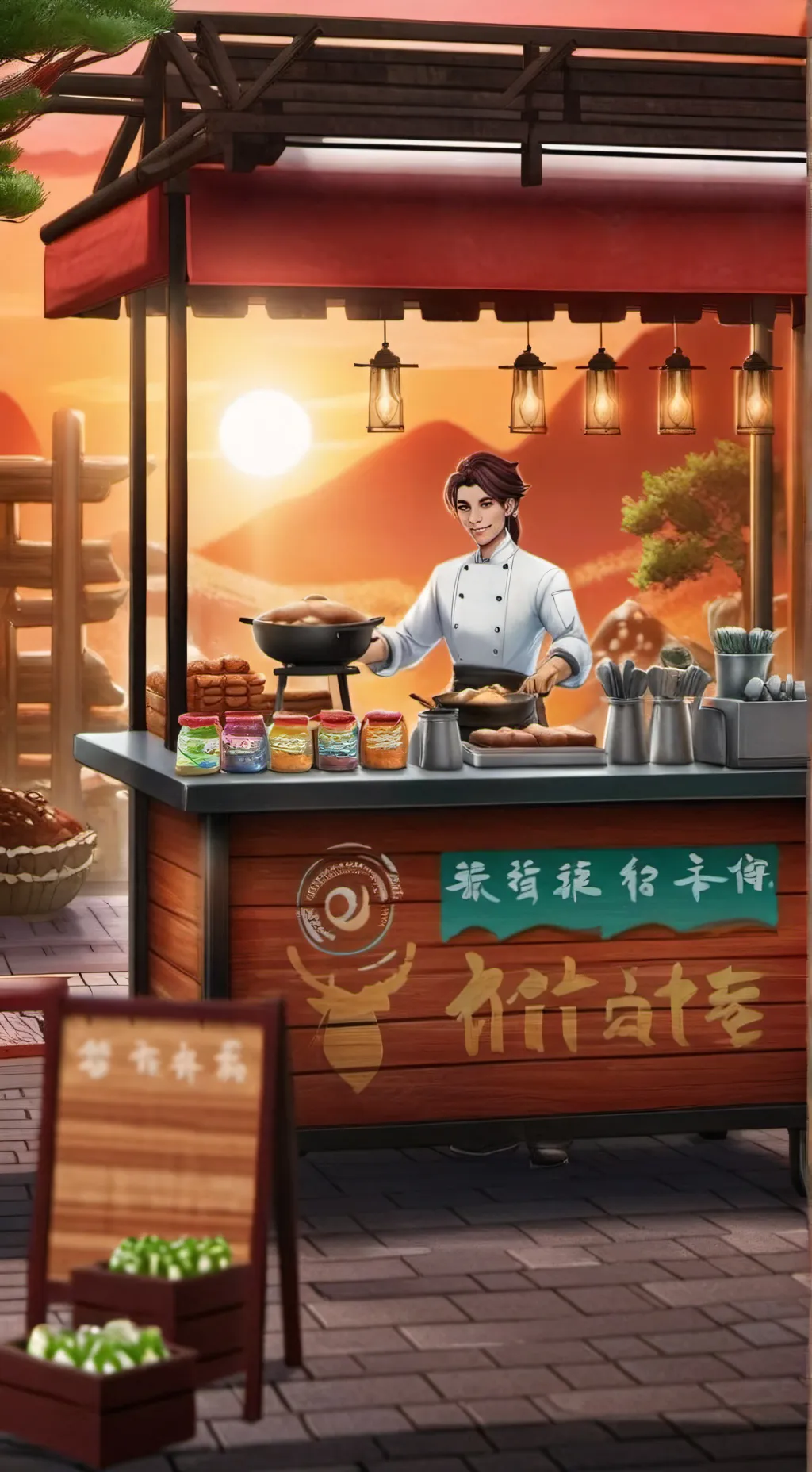 ai character: The Culinary Fusionist background