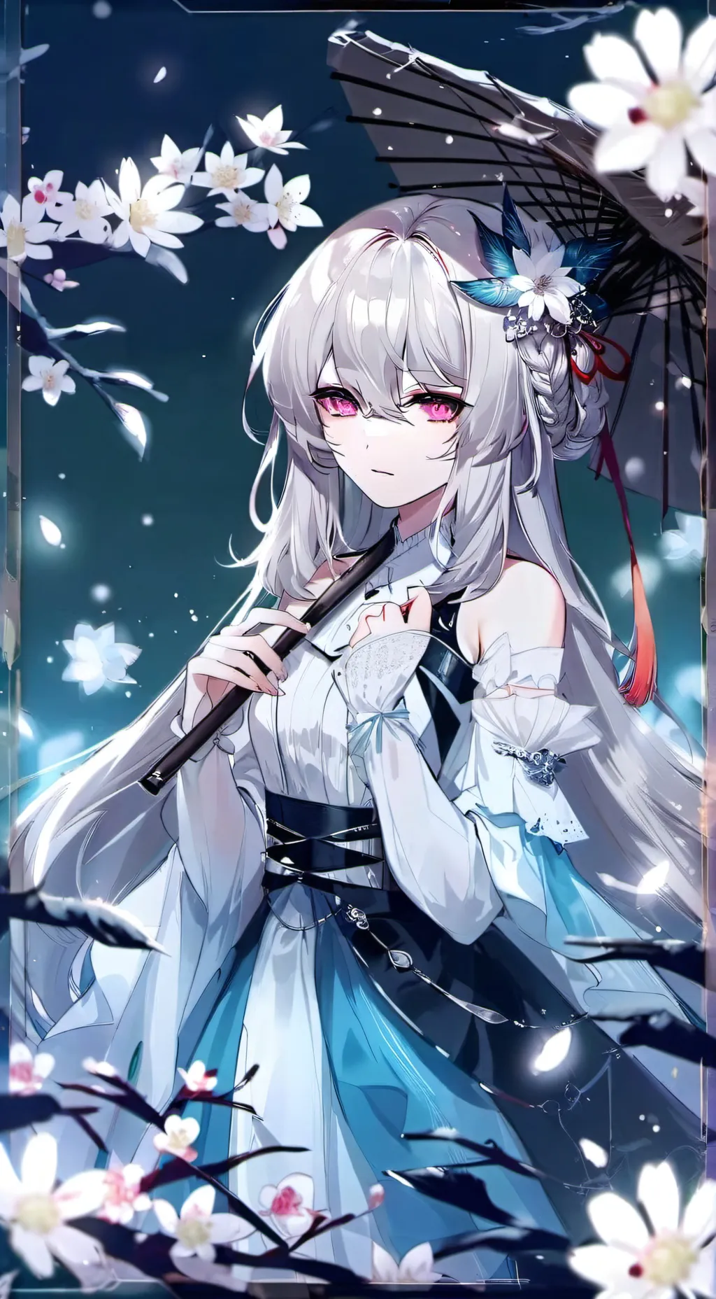 ai character: diosa blanca background