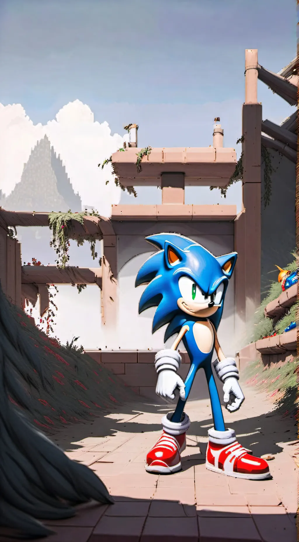 ai character: Sonic big bro background