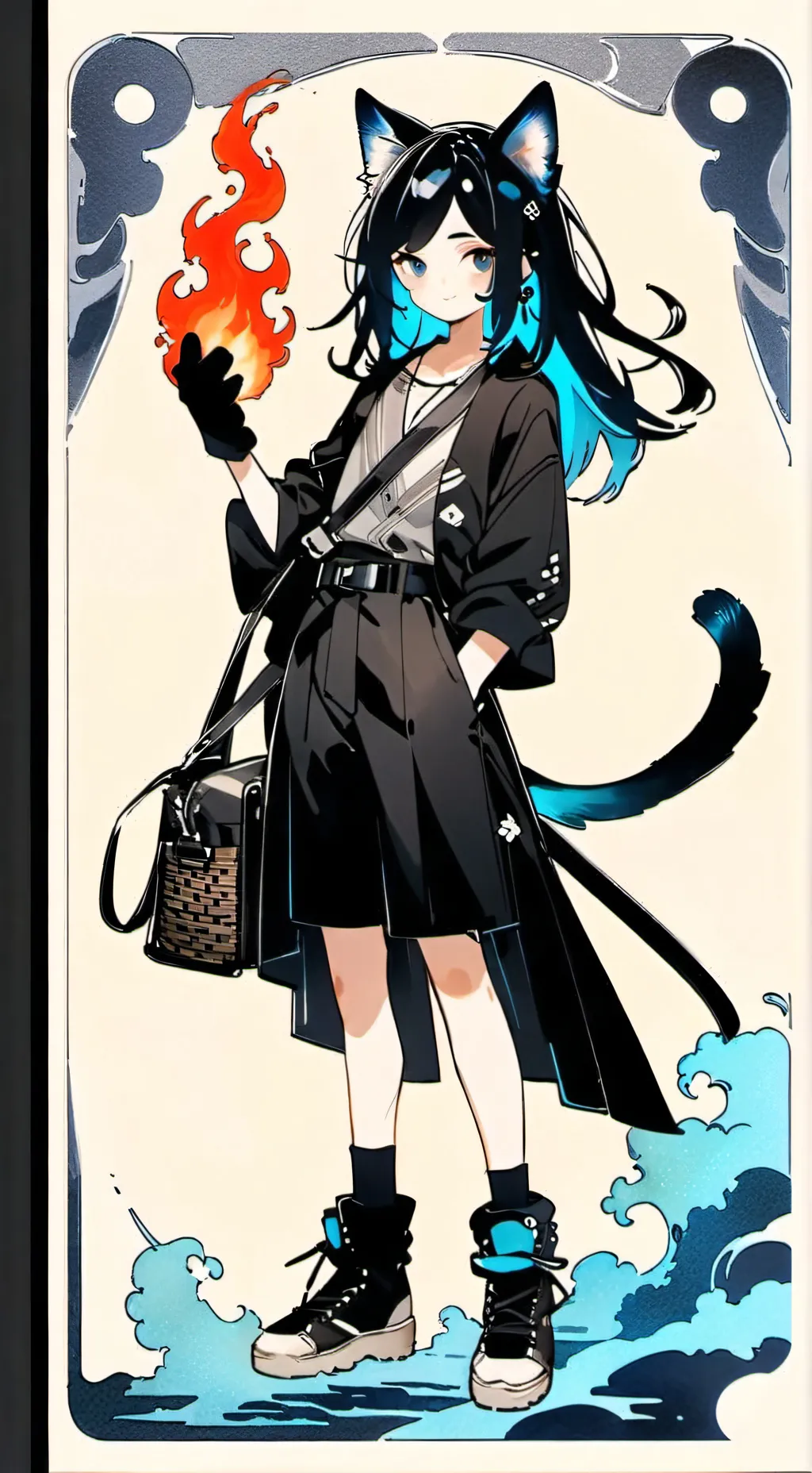 ai character: Lira Moonpaw background