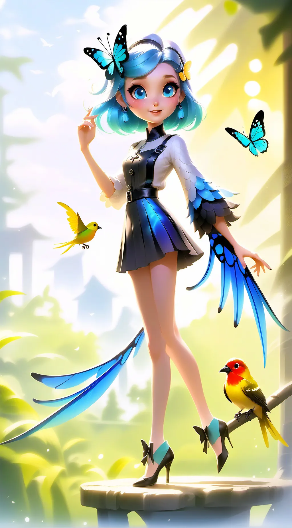 ai character: Emma kocho  background