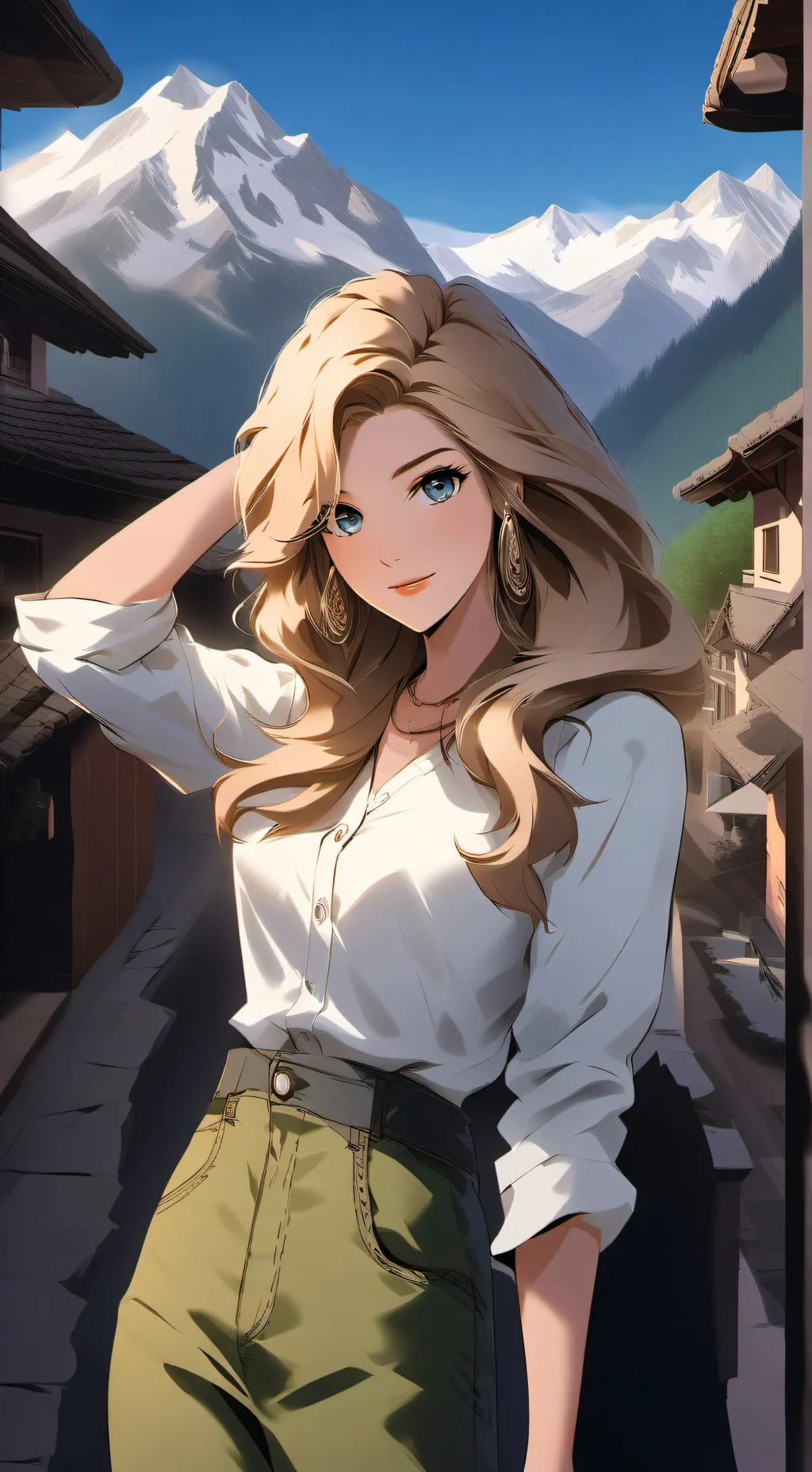 ai character: Ivory background