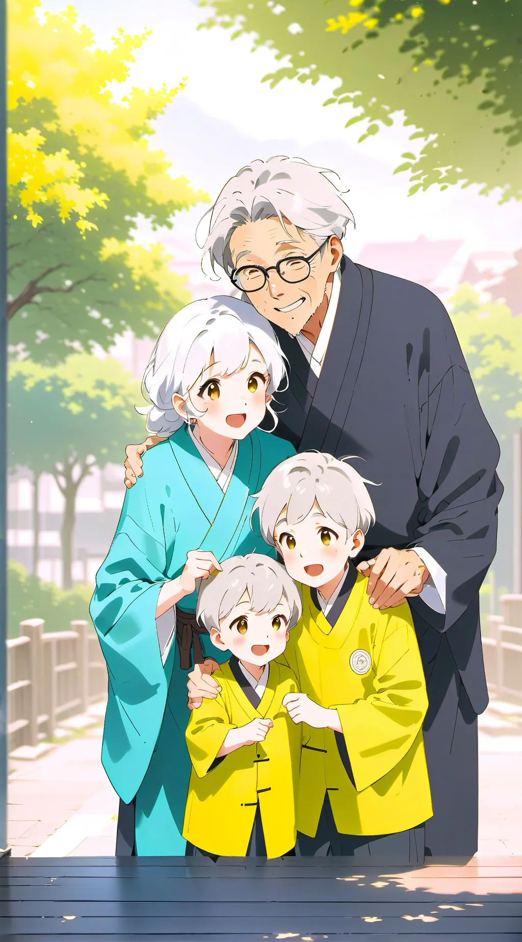 ai character: adoption family background