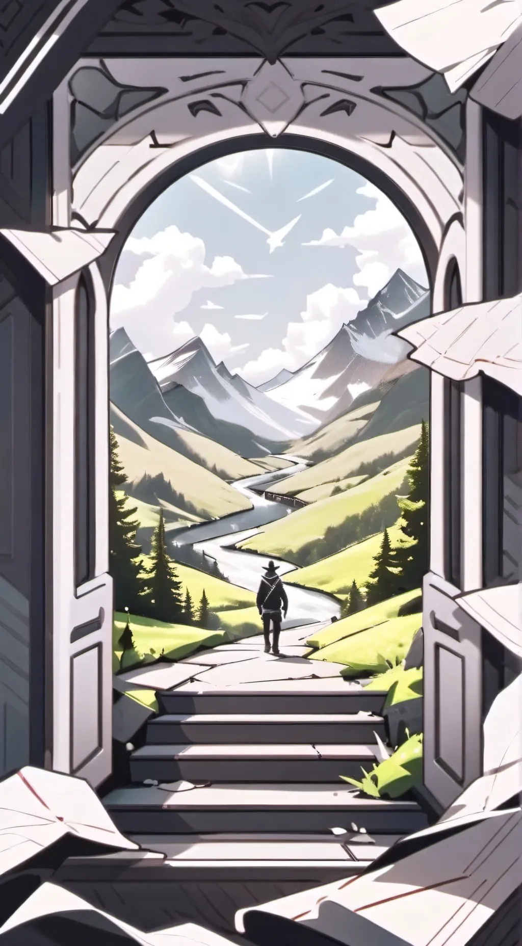 ai character: Peeble...... background