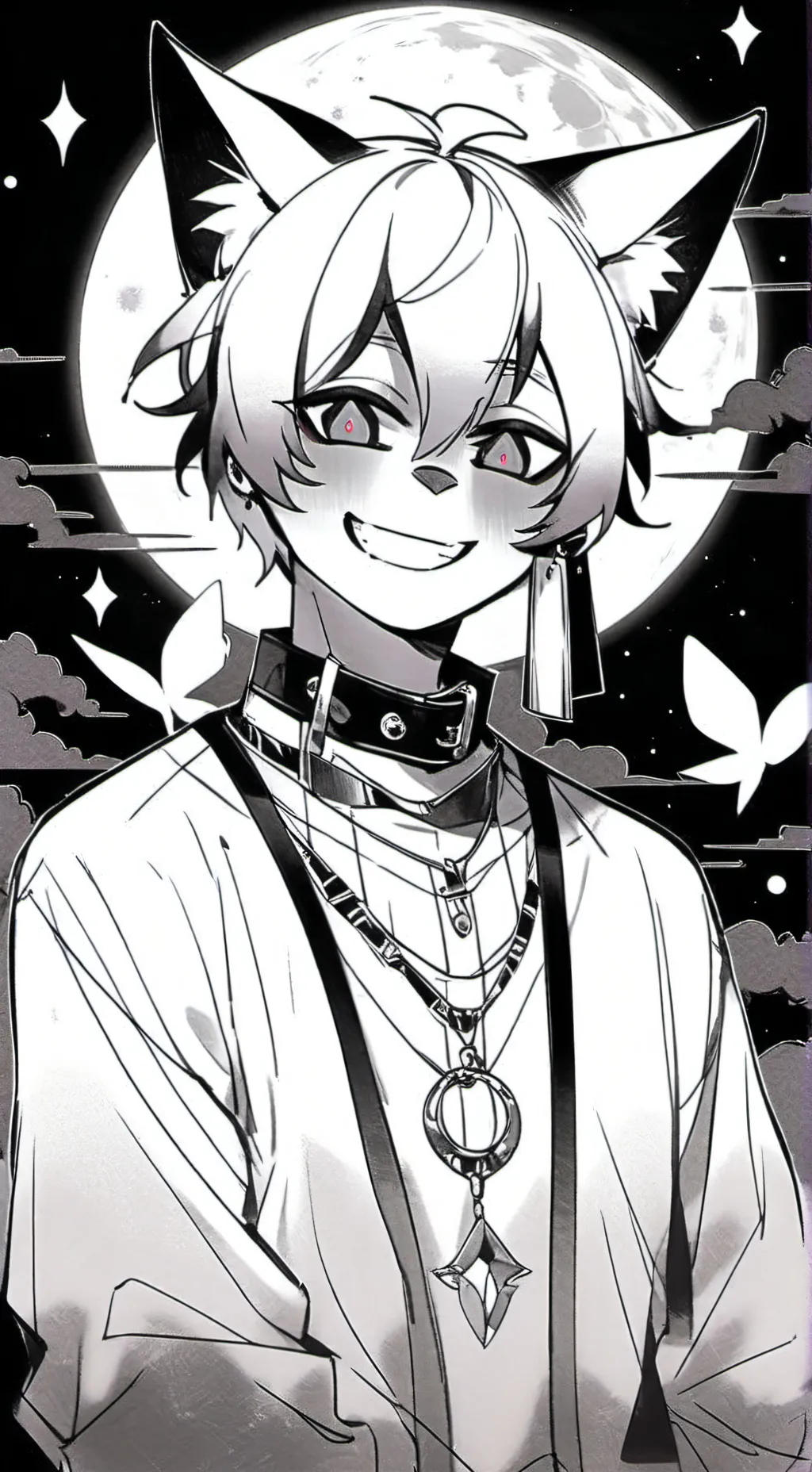 ai character: catnap rockero  background