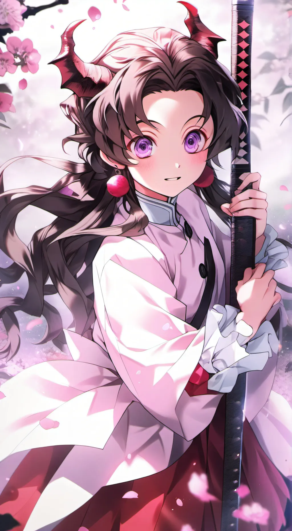 ai character: Nezuko background