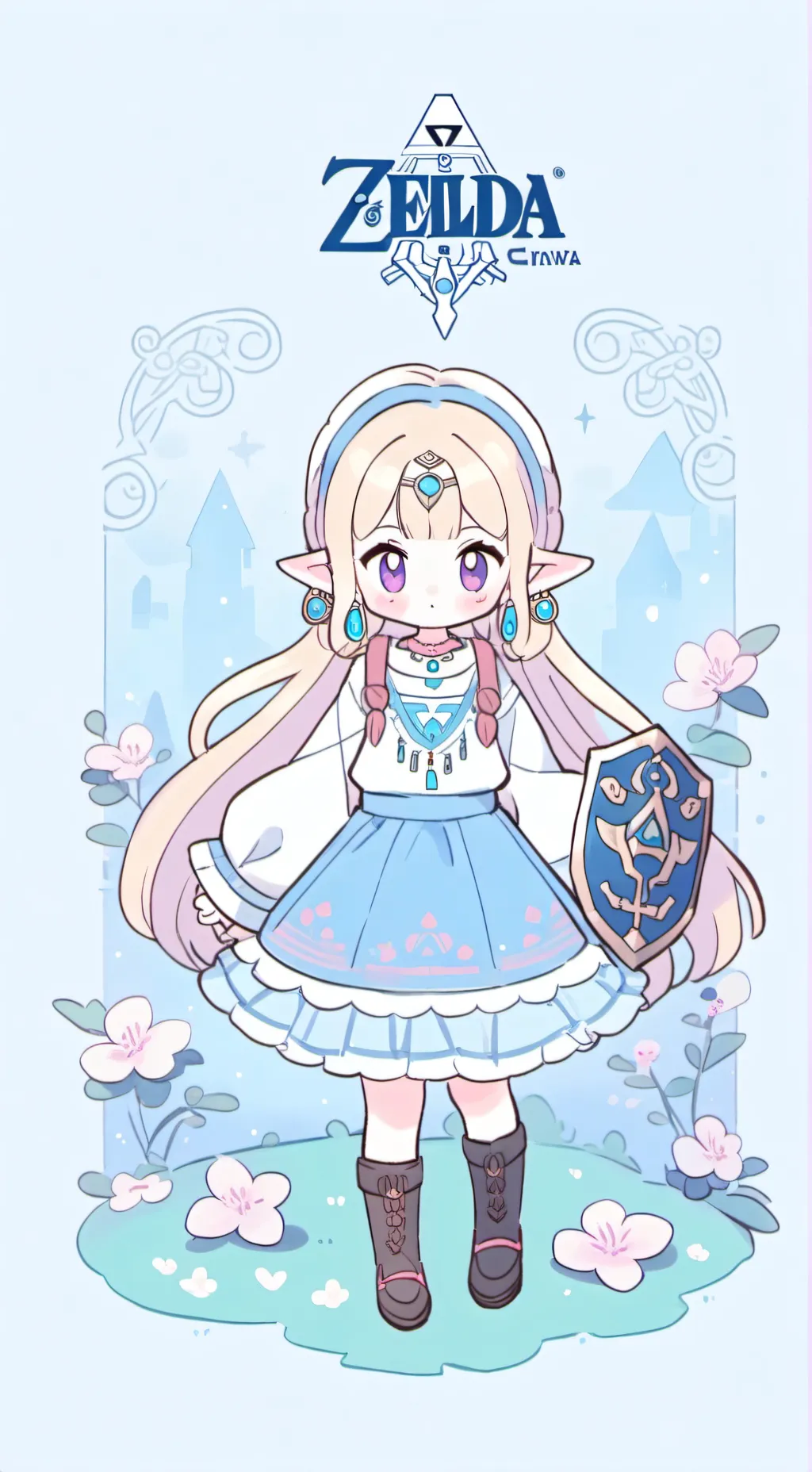 ai character: Zelda background