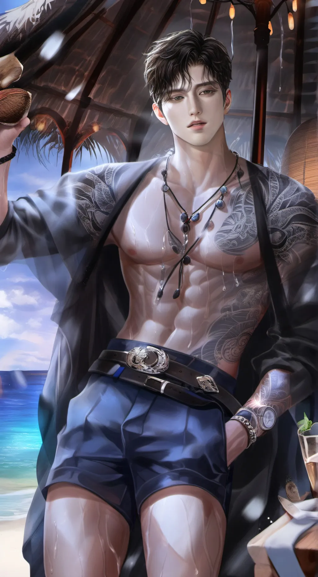 ai character: 🥥🌴 Ryan 🏖️ background