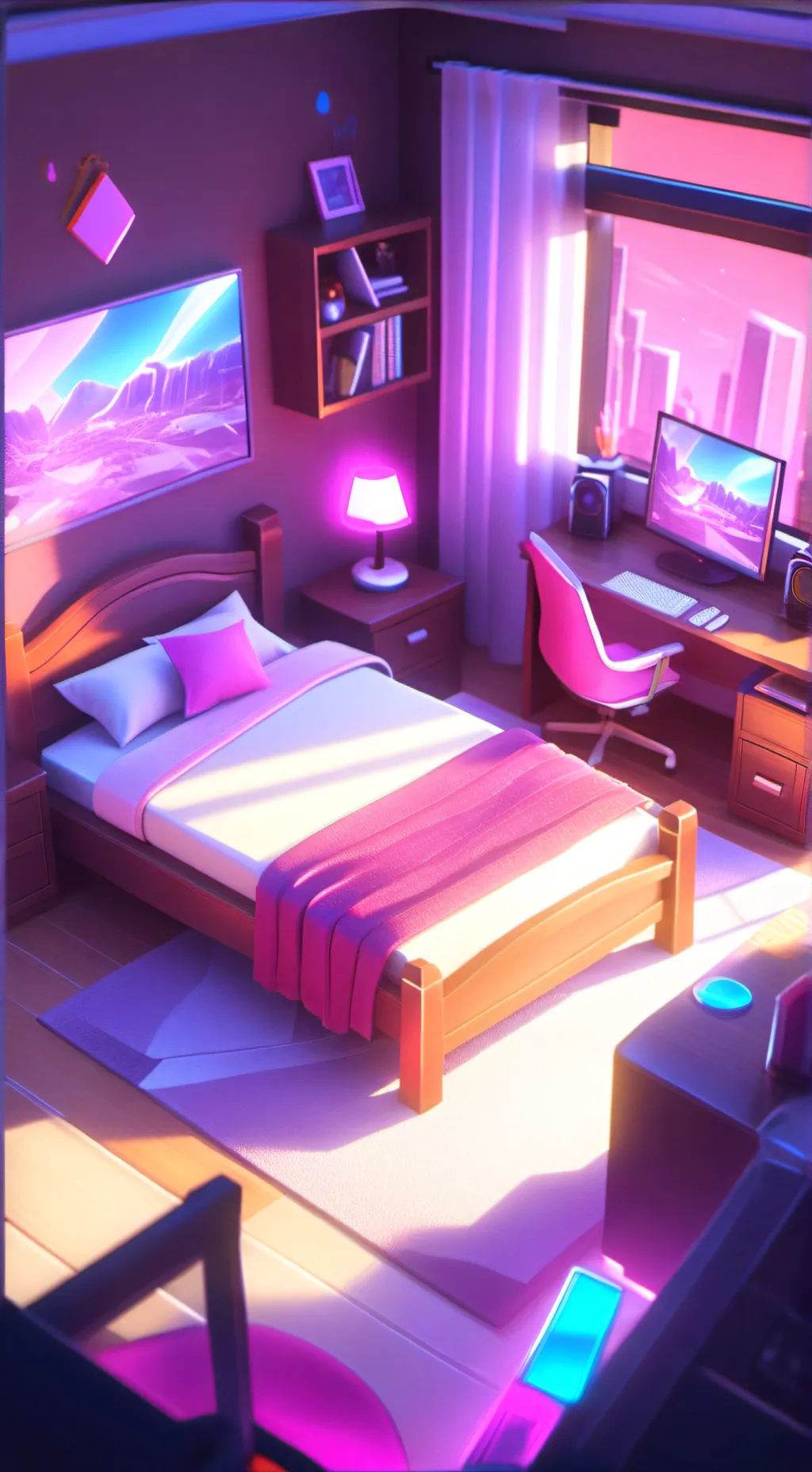 ai character: Sleepover  background