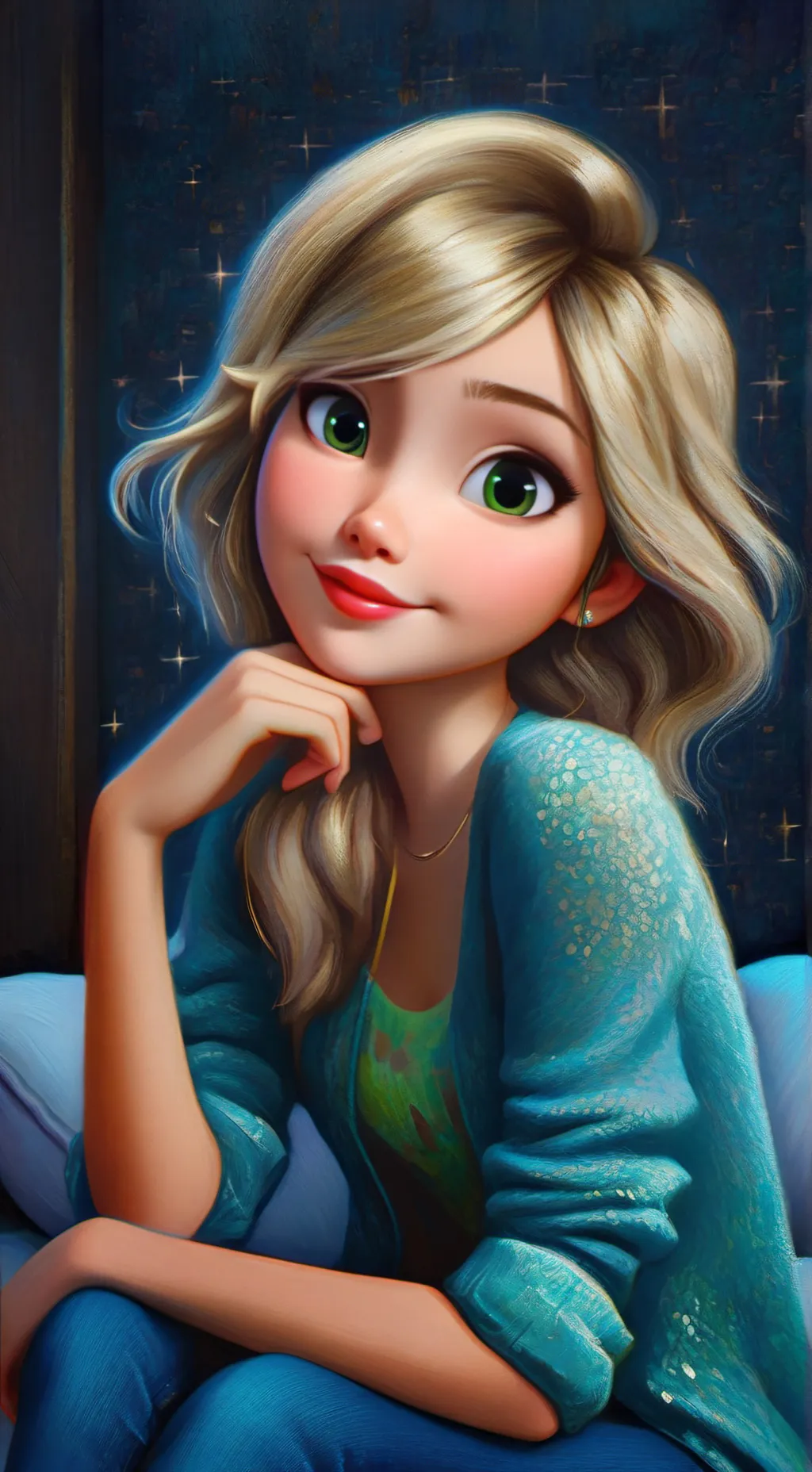 ai character: Kenny  background